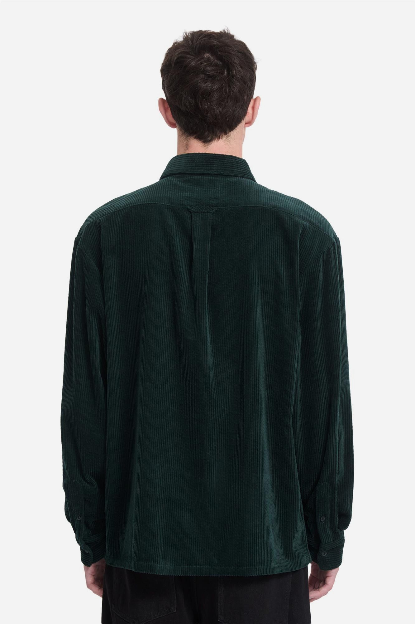 Volcom - Donkergroen Fostered Cord hemd