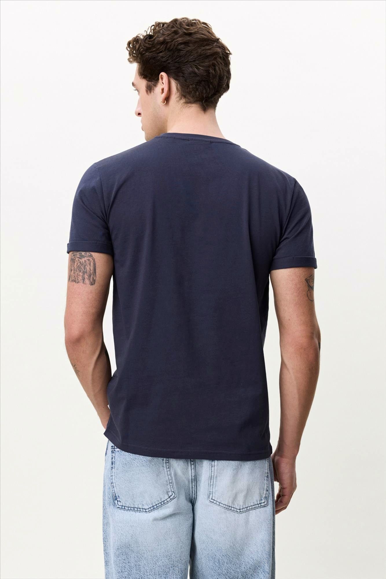 LES DEUX  - Donkerblauwe Core Seasonal T-shirt