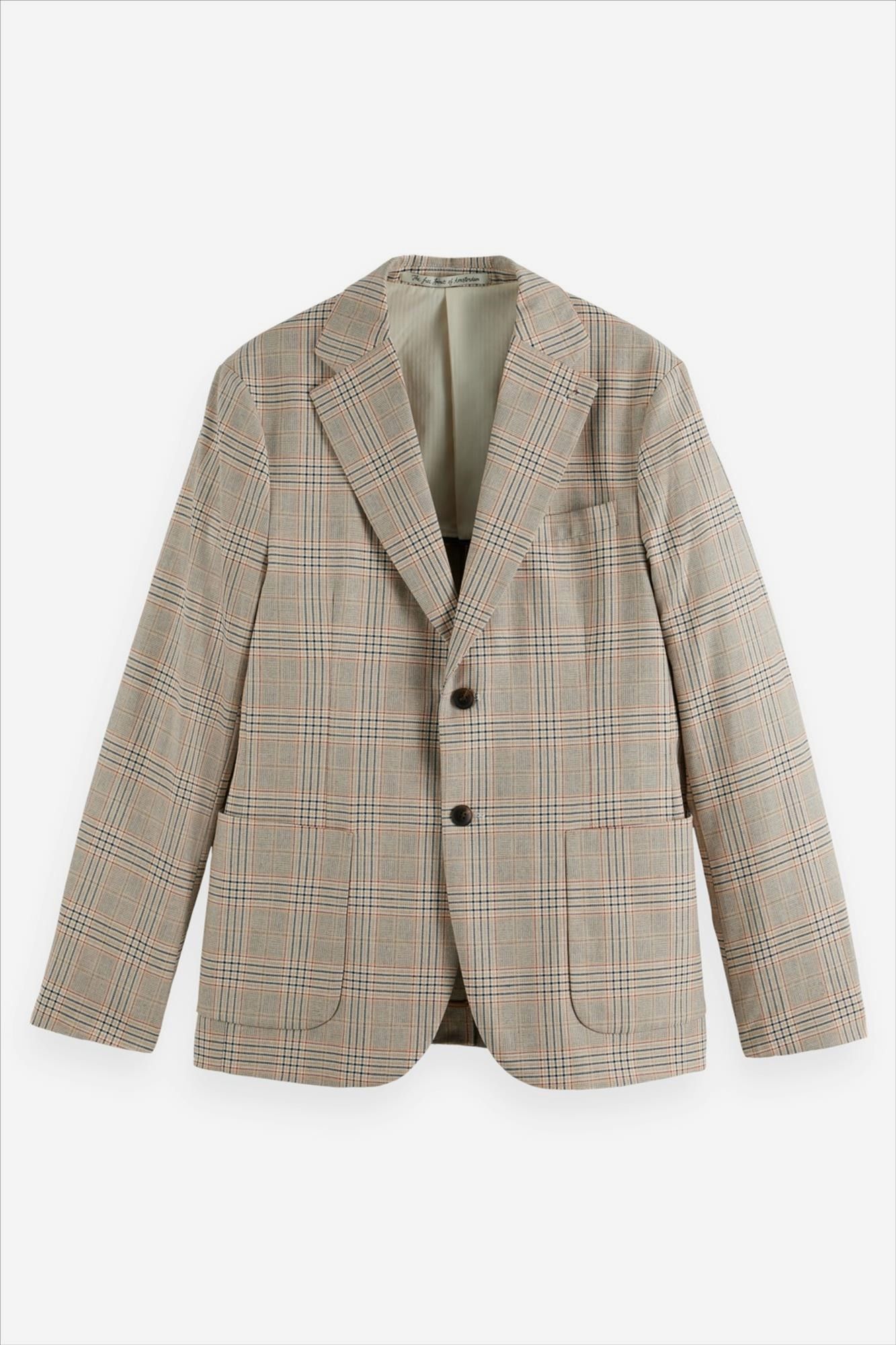 Scotch & Soda - Beige Check blazer