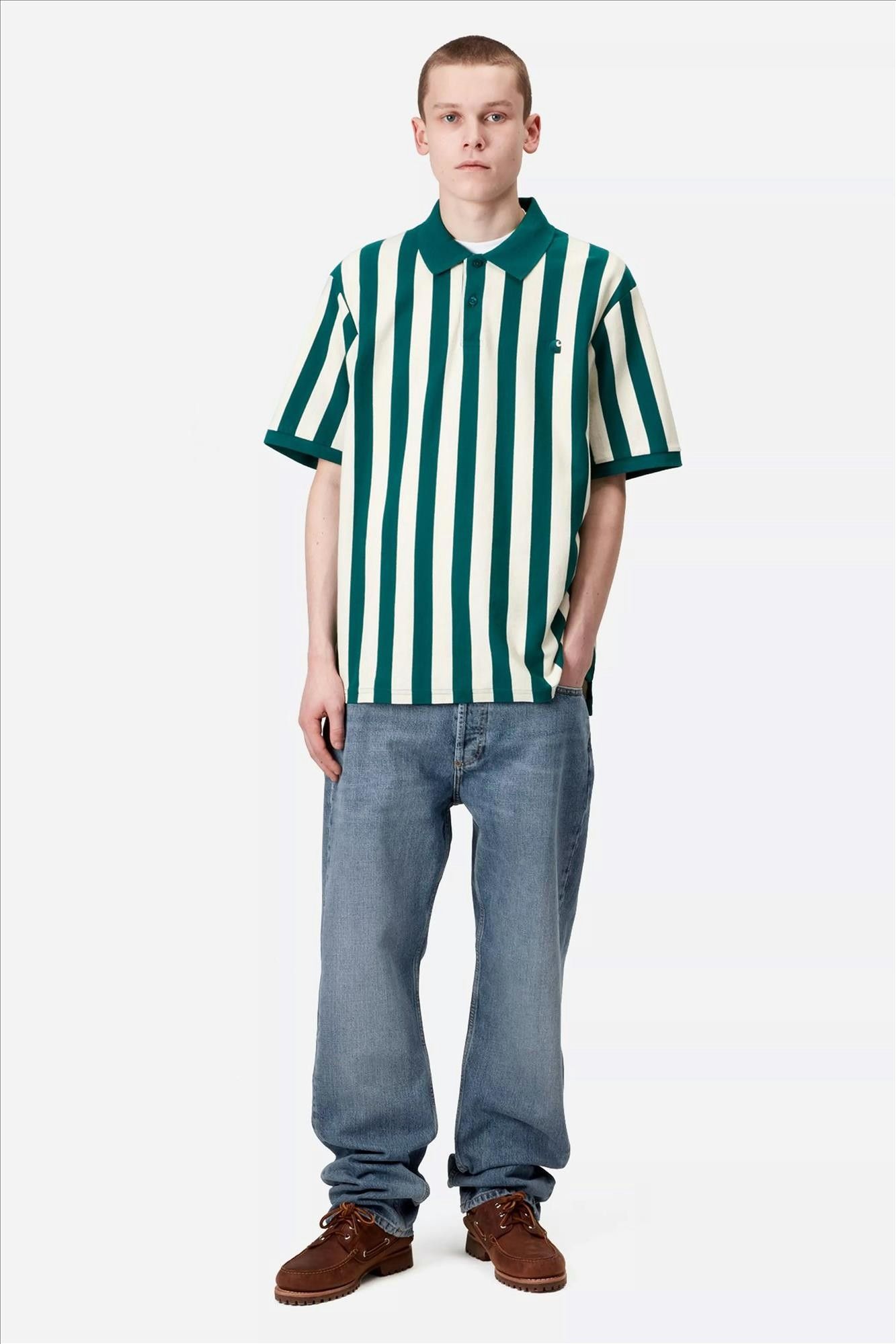 Carhartt WIP - Blauwe Marlow relaxed straight jeans