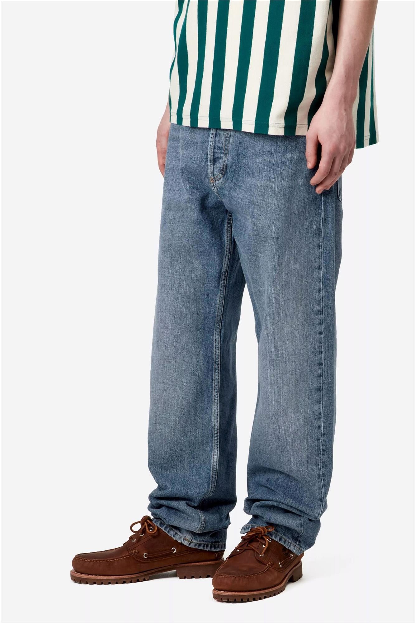 Carhartt WIP - Blauwe Marlow relaxed straight jeans