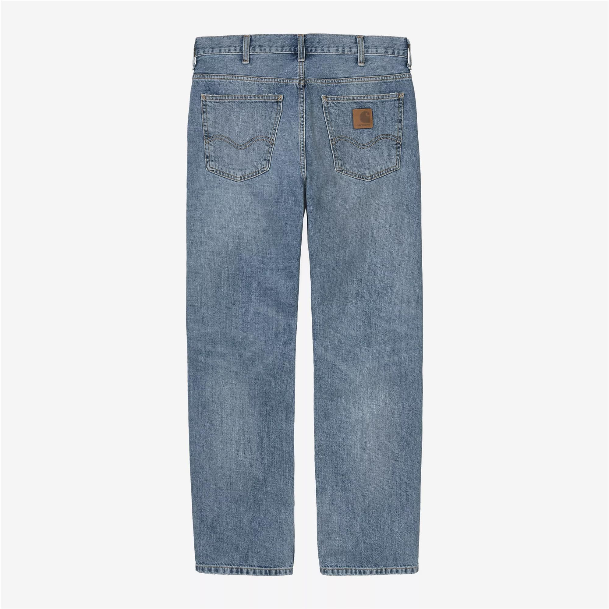 Carhartt WIP - Blauwe Marlow relaxed straight jeans