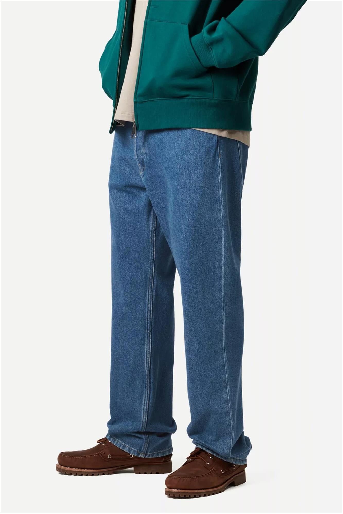 Carhartt WIP - Middenblauwe Nolan relaxed straight jeans