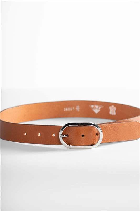 Vano - Cognac fijne lederen riem
