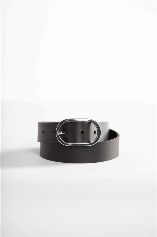 Vano - Zwarte lederen riem