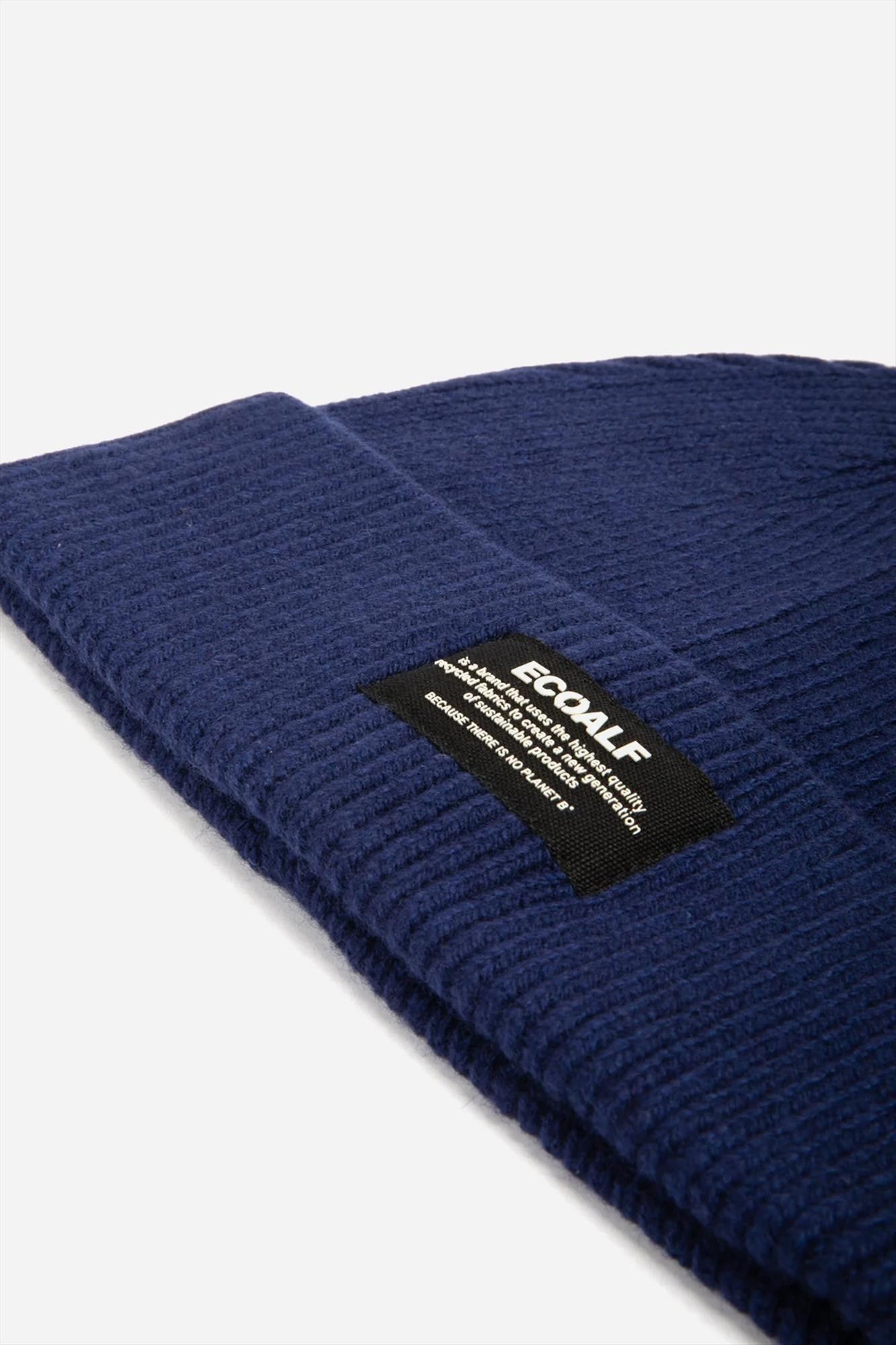 ECOALF - Donkerblauwe Wool muts