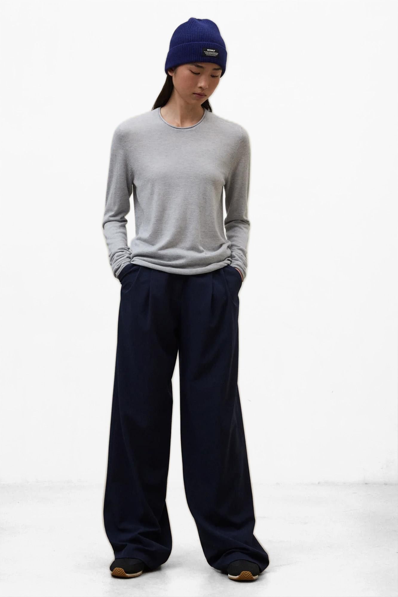 ECOALF - Donkerblauwe Wool muts