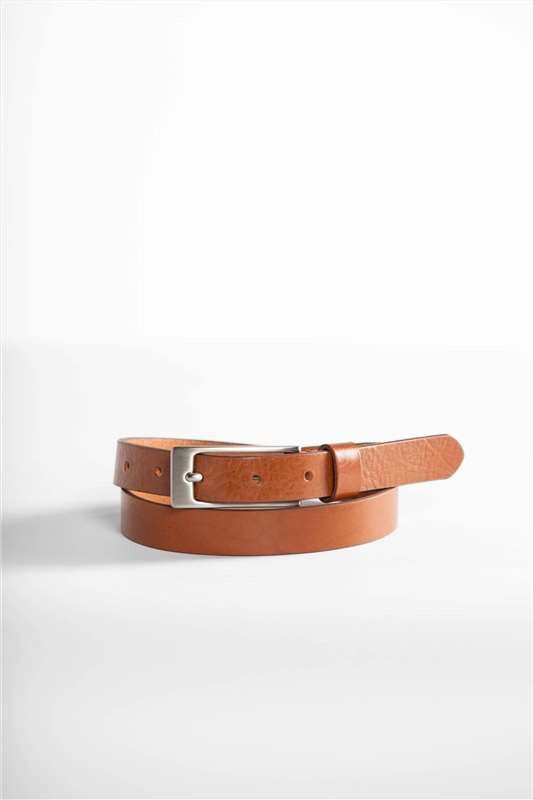 Vano - Cognac fijne lederen riem