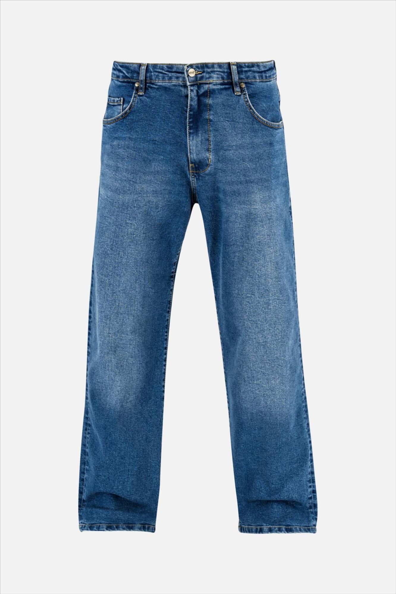 Reell - Blauwe Solid Retro Mid Blue jeans