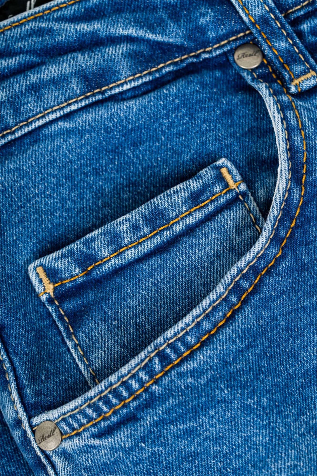 Reell - Blauwe Solid Retro Mid Blue jeans