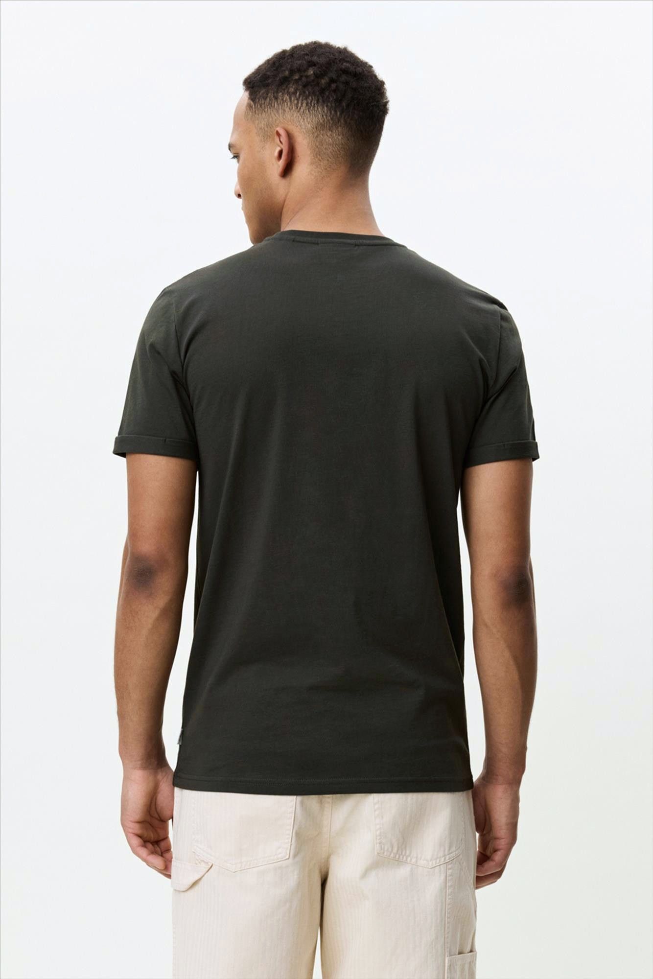 LES DEUX  - Donkergroene Core Seasonal T-shirt