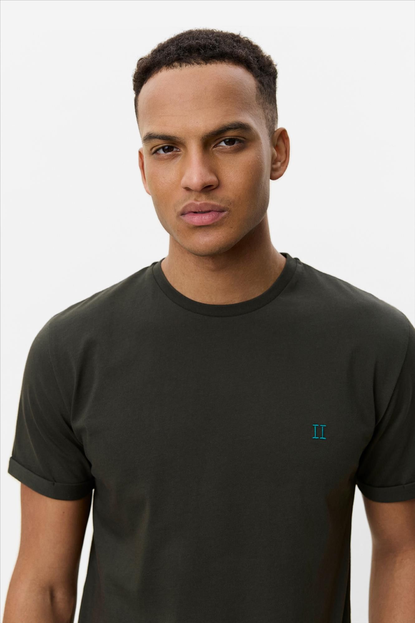 LES DEUX  - Donkergroene Core Seasonal T-shirt