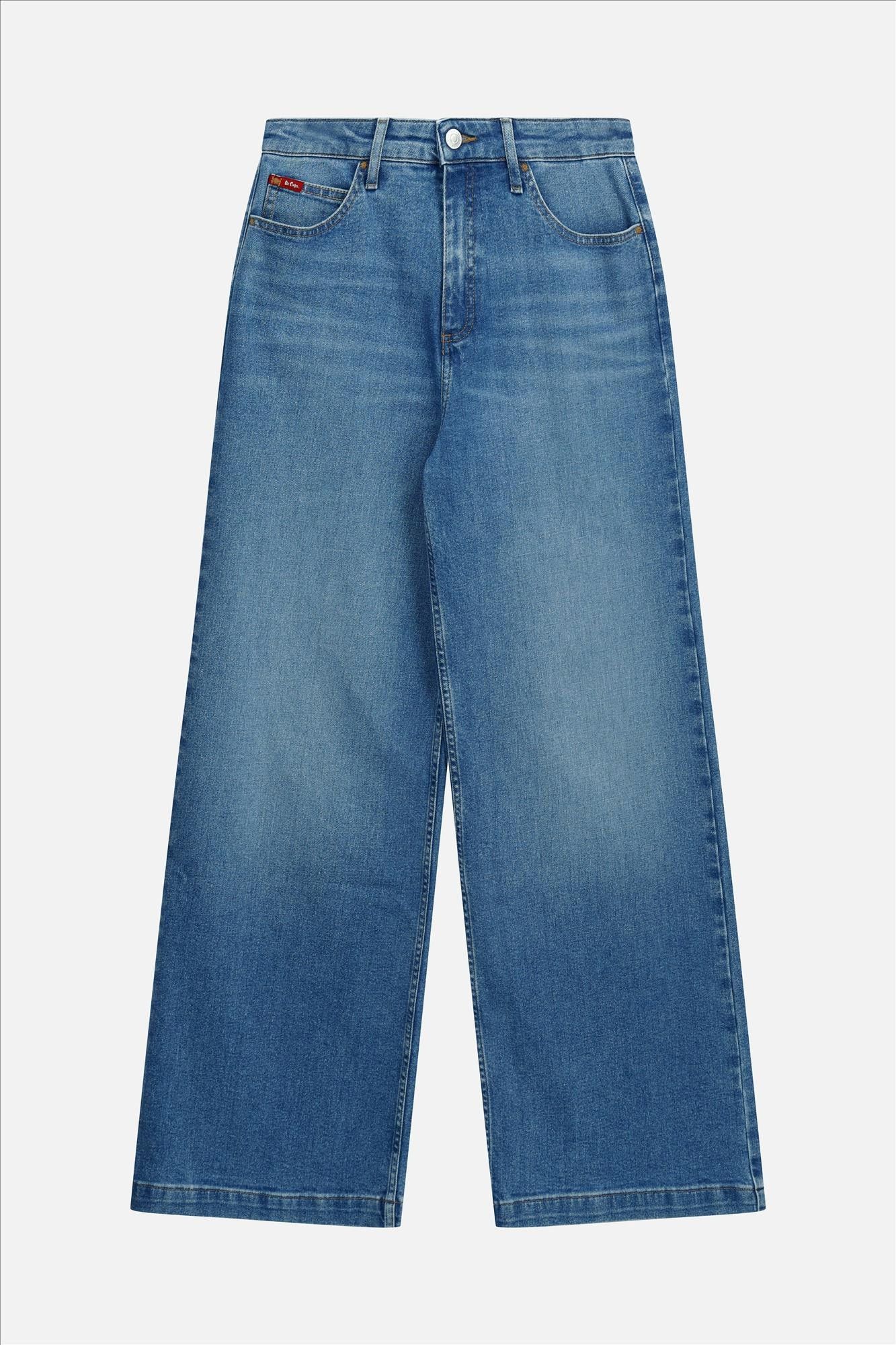 Lee Cooper - Blauwe Glamour wide jeans