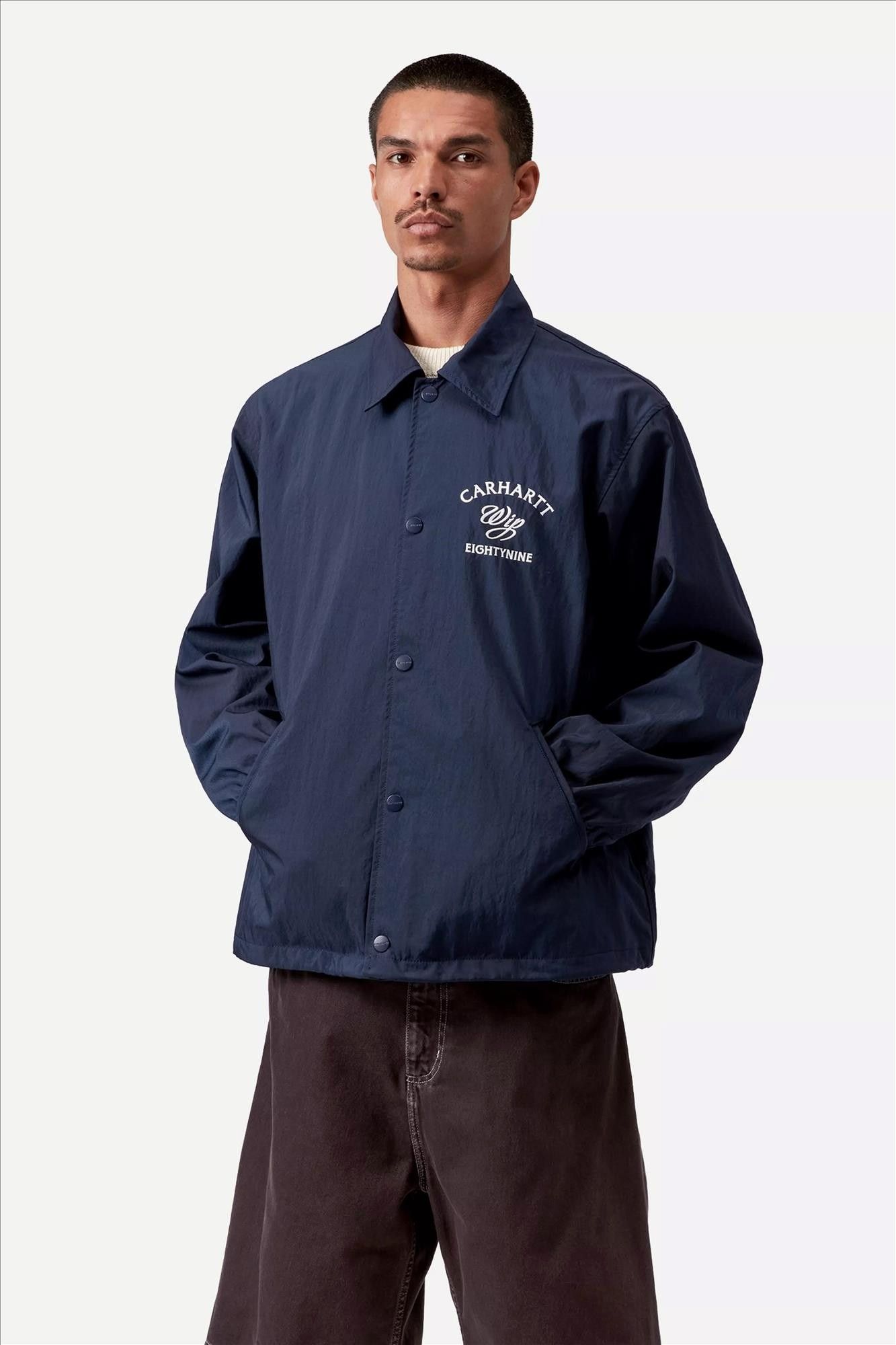 Carhartt WIP - Donkerblauwe Eightynine Coach jacket