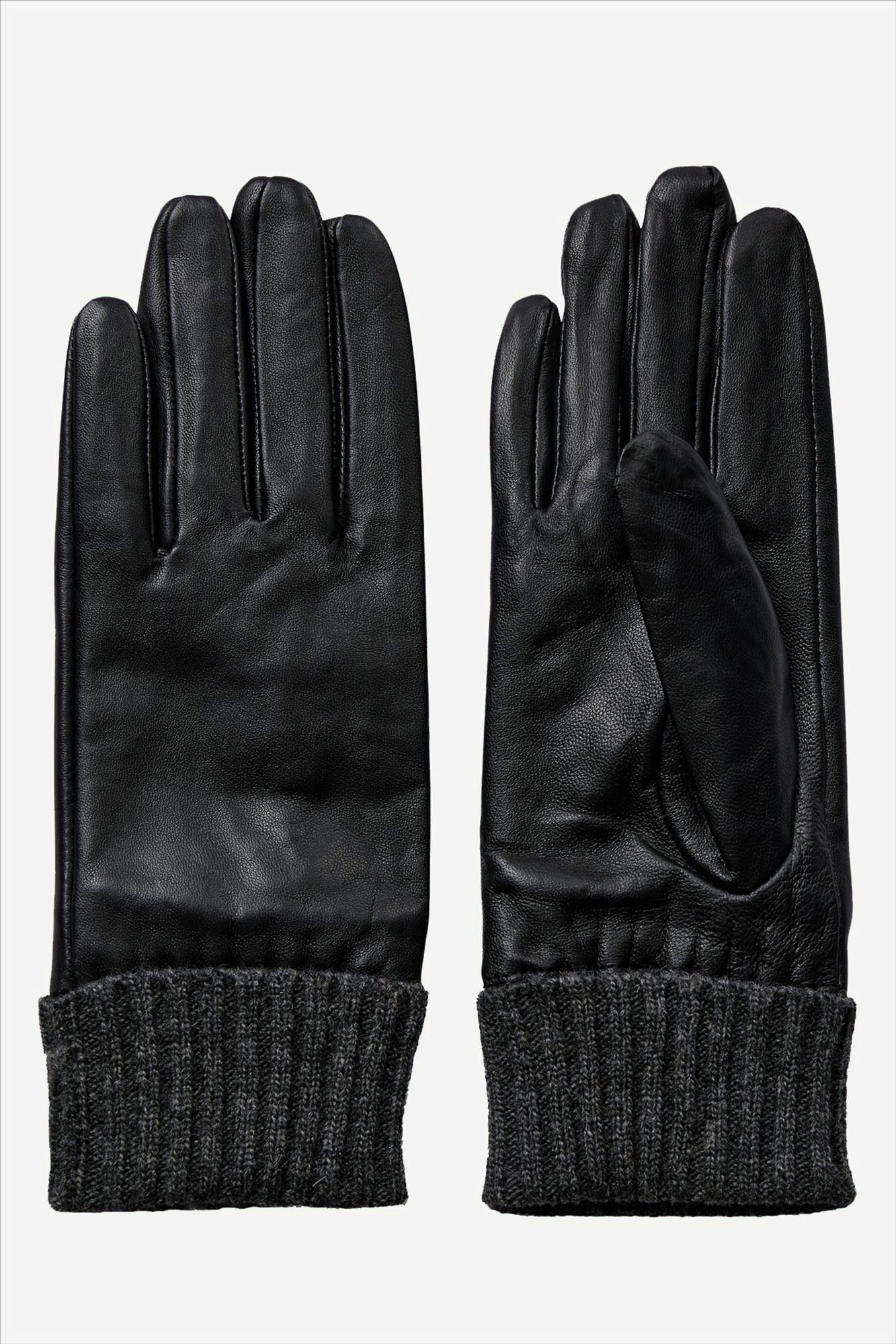 Nümph - Zwarte Bira Leather handschoenen