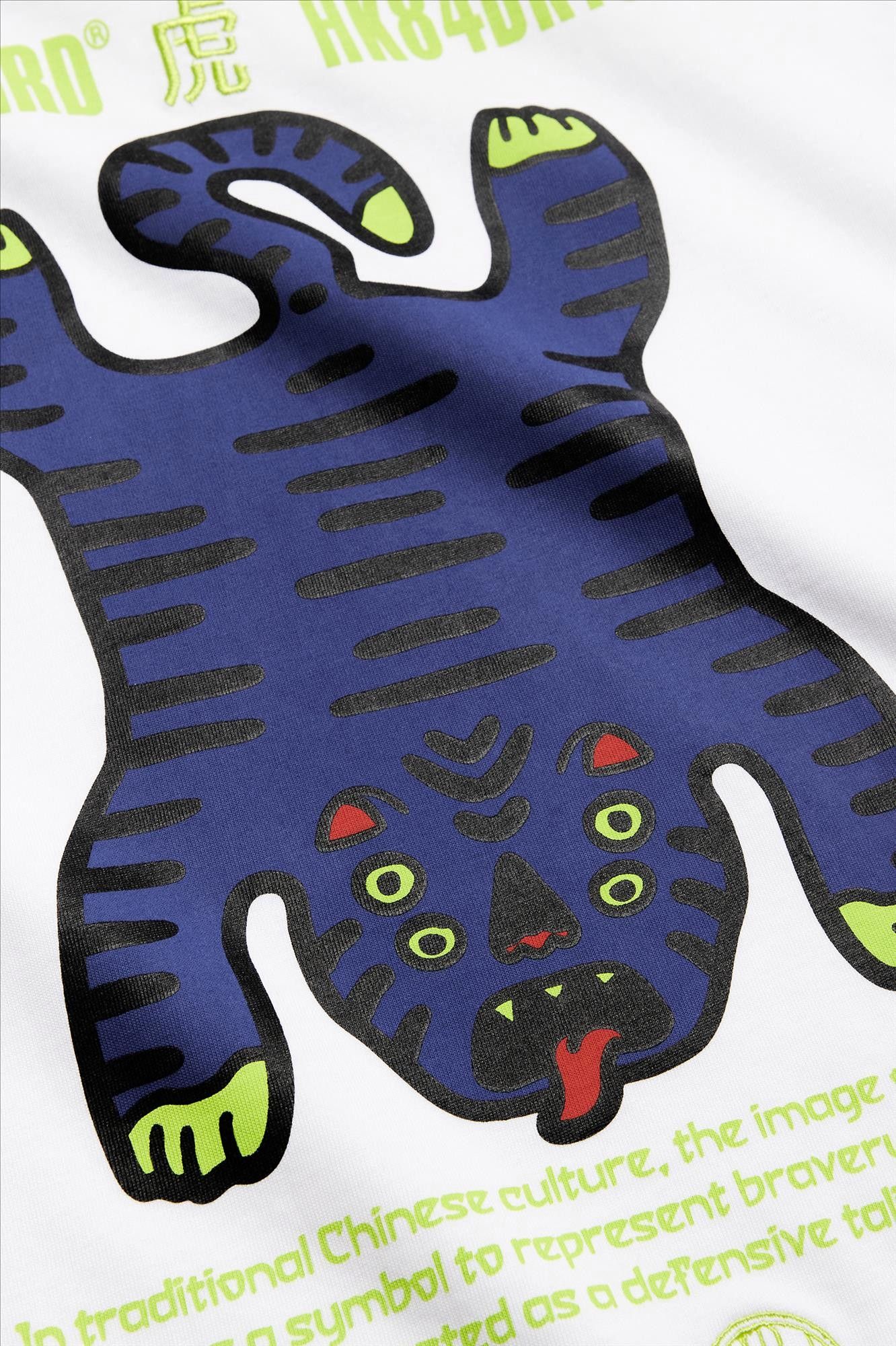 WOODBIRD - Witte Baine Tiger T-shirt