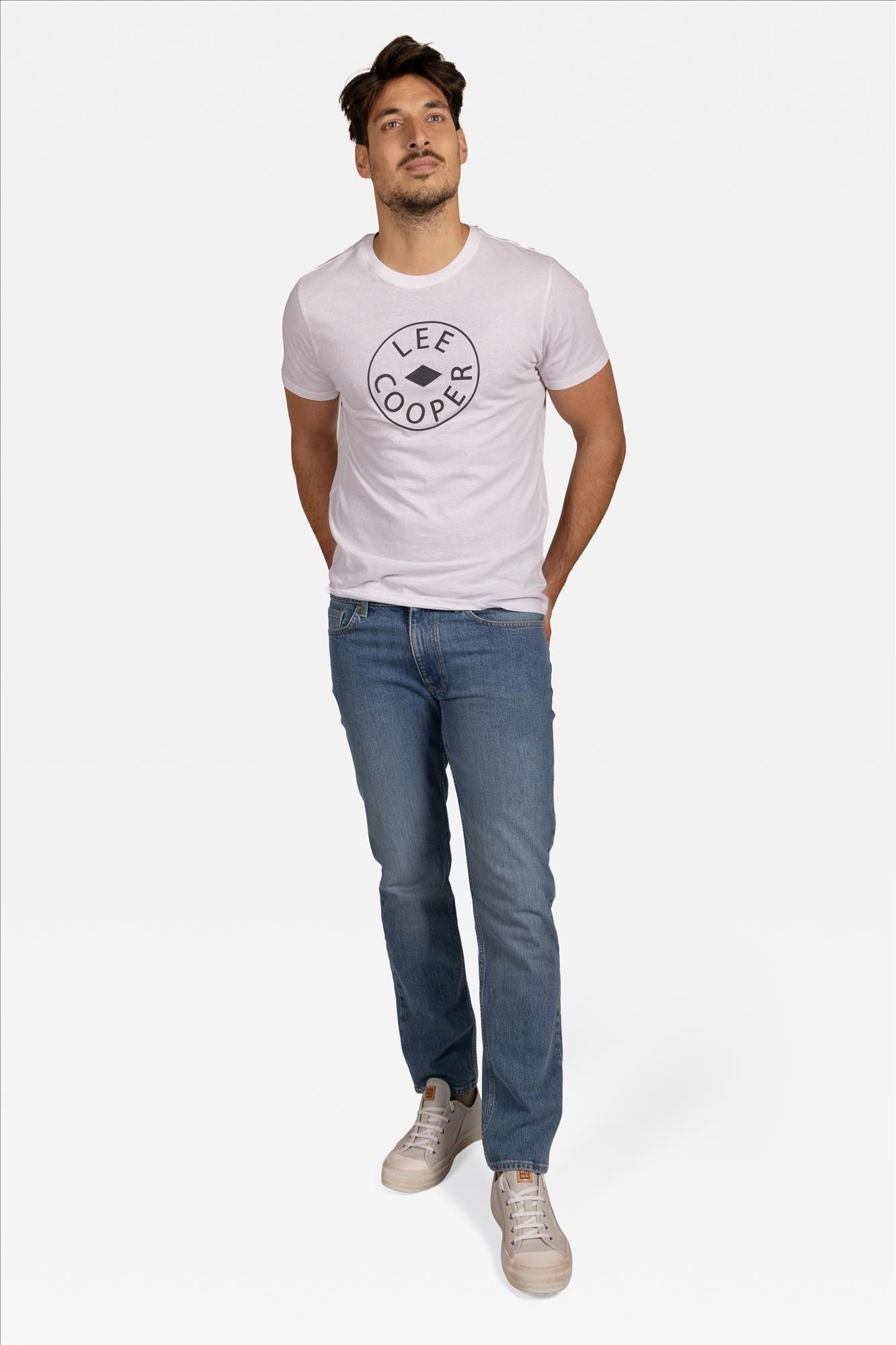 Lee Cooper - Middenblauwe LC112ZP regular straight jeans