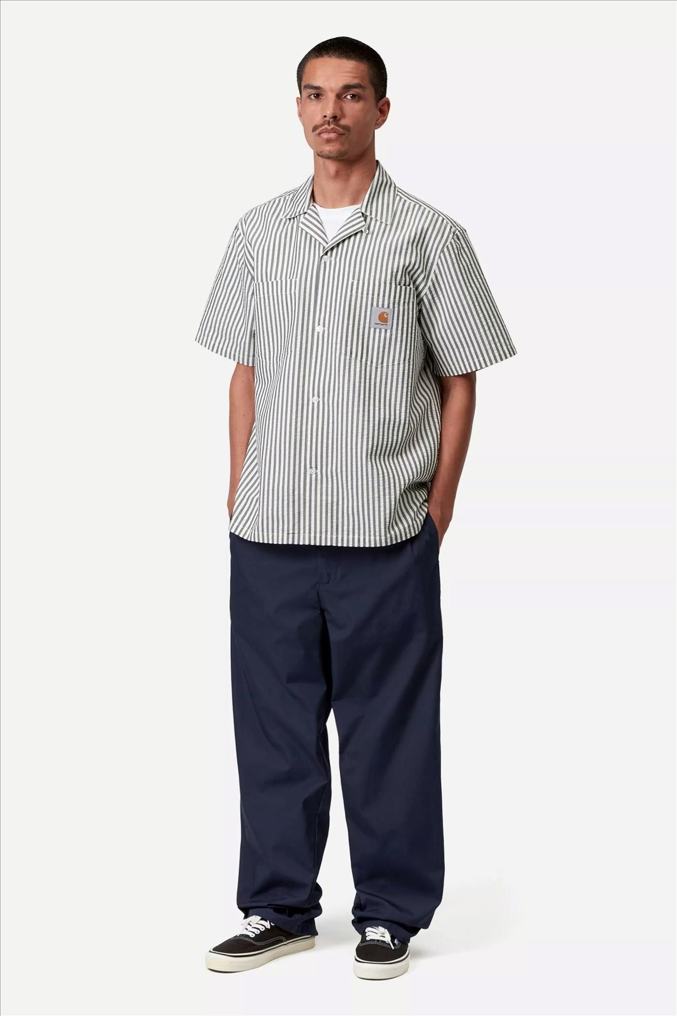 Carhartt WIP - Donkerblauwe Calder broek
