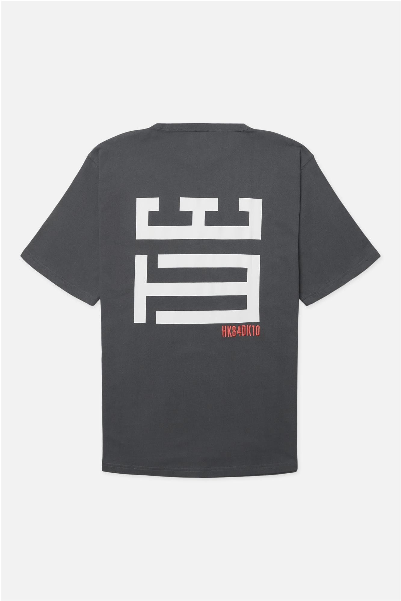 WOODBIRD - Grijze Baine Mono T-shirt
