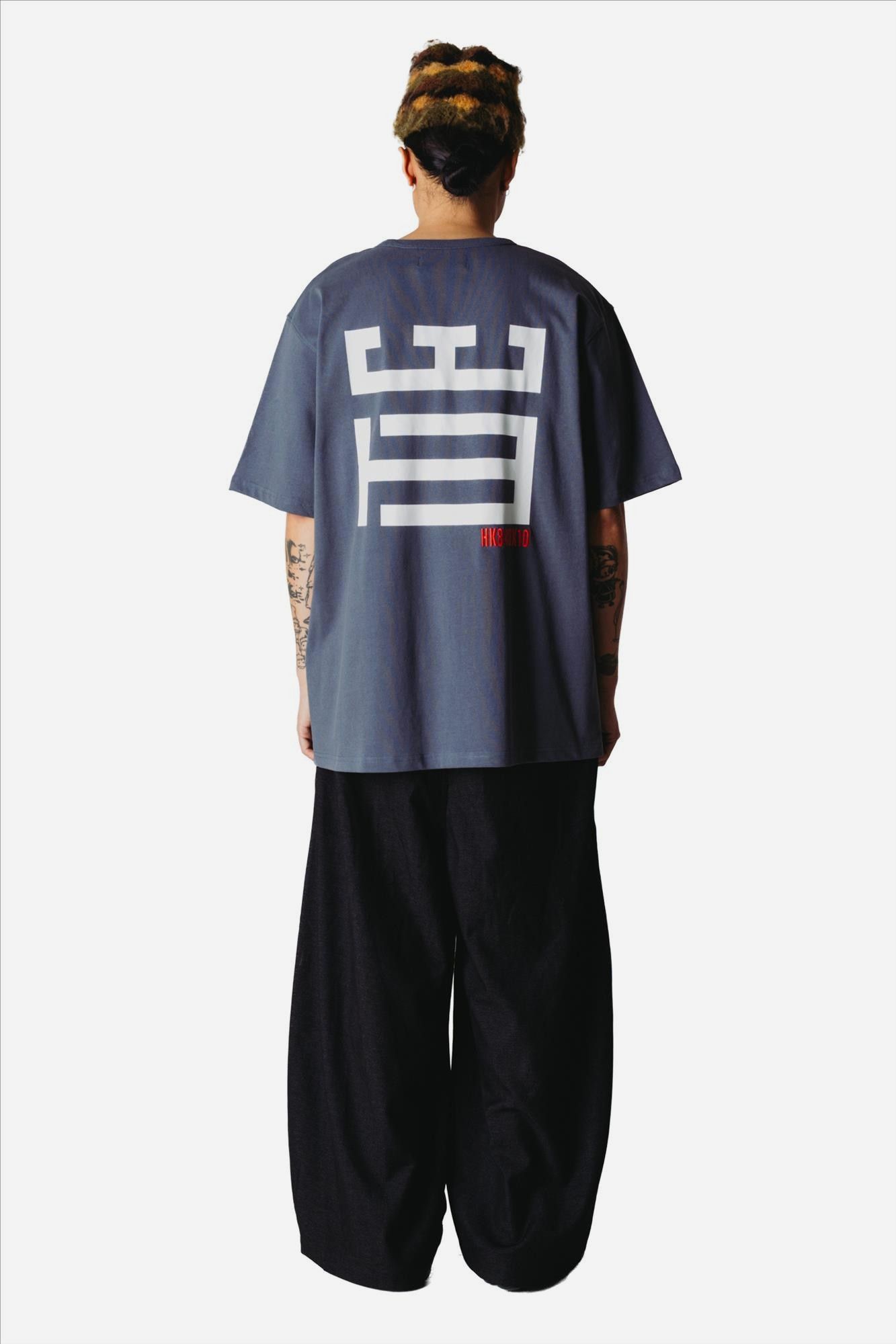 WOODBIRD - Grijze Baine Mono T-shirt