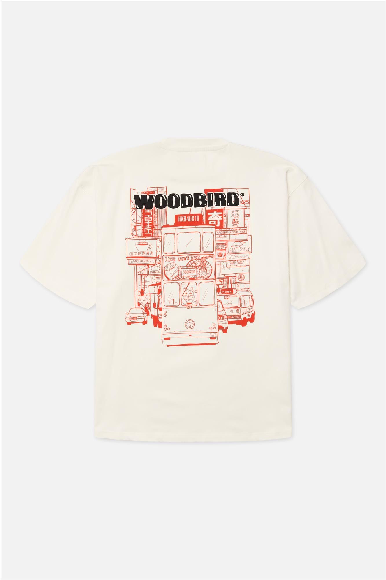 WOODBIRD - Witte Beam Tram T-shirt