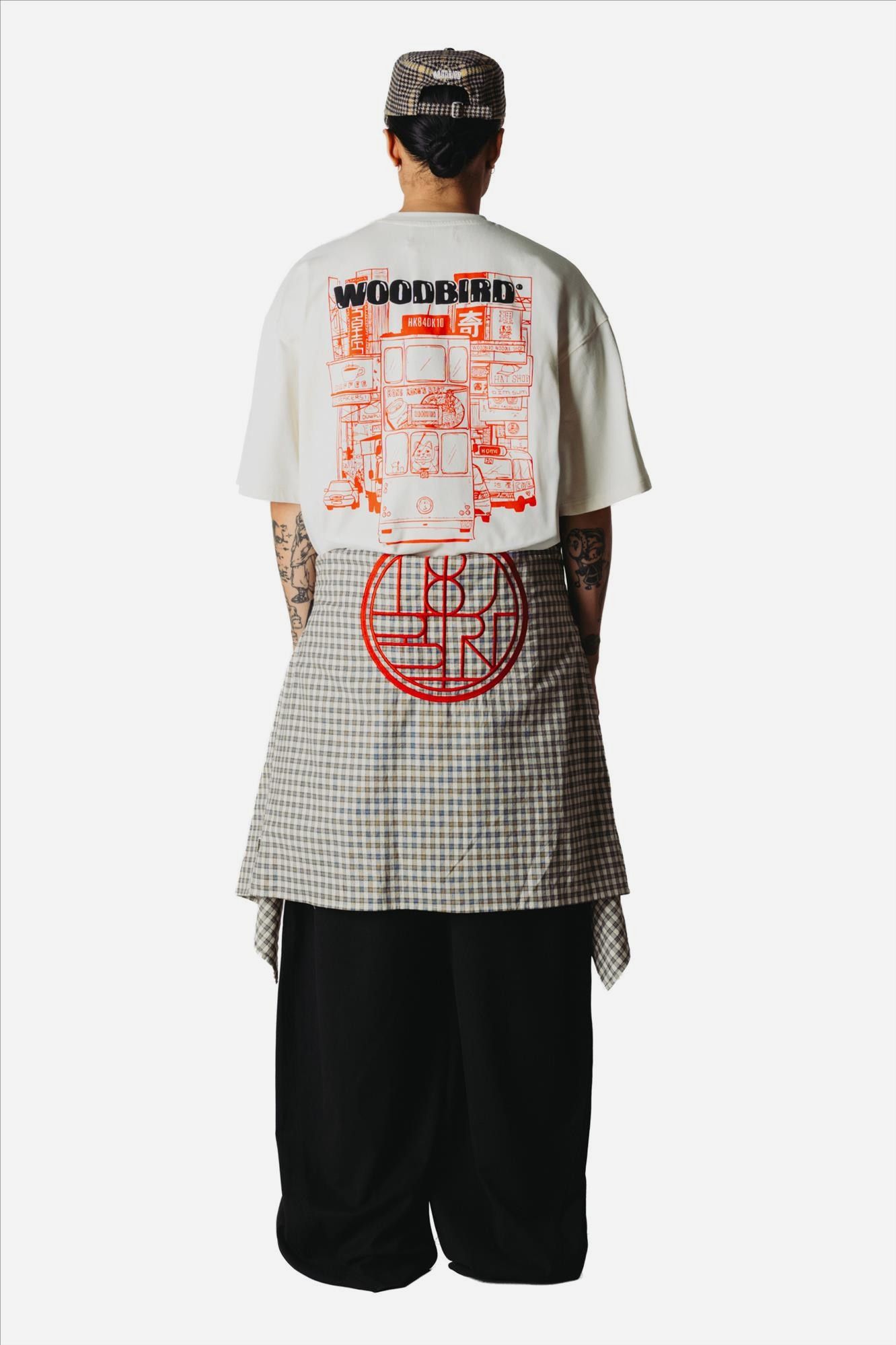 WOODBIRD - Witte Beam Tram T-shirt