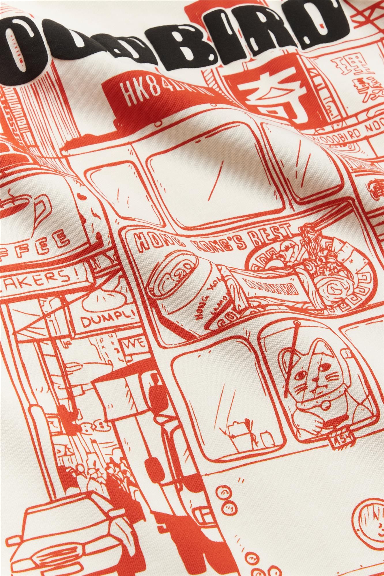 WOODBIRD - Witte Beam Tram T-shirt