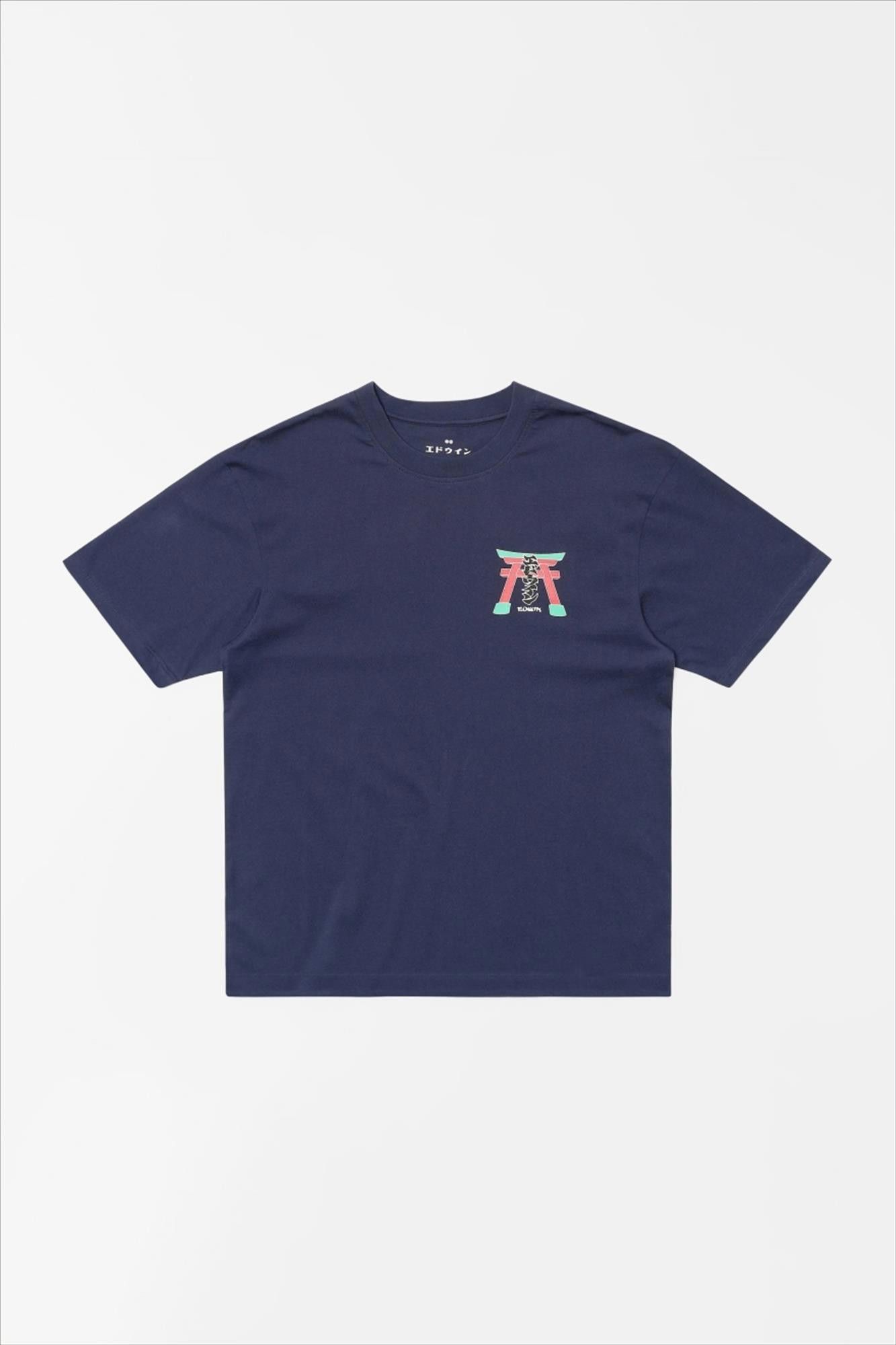 Edwin - Donkerblauwe Torii T-shirt