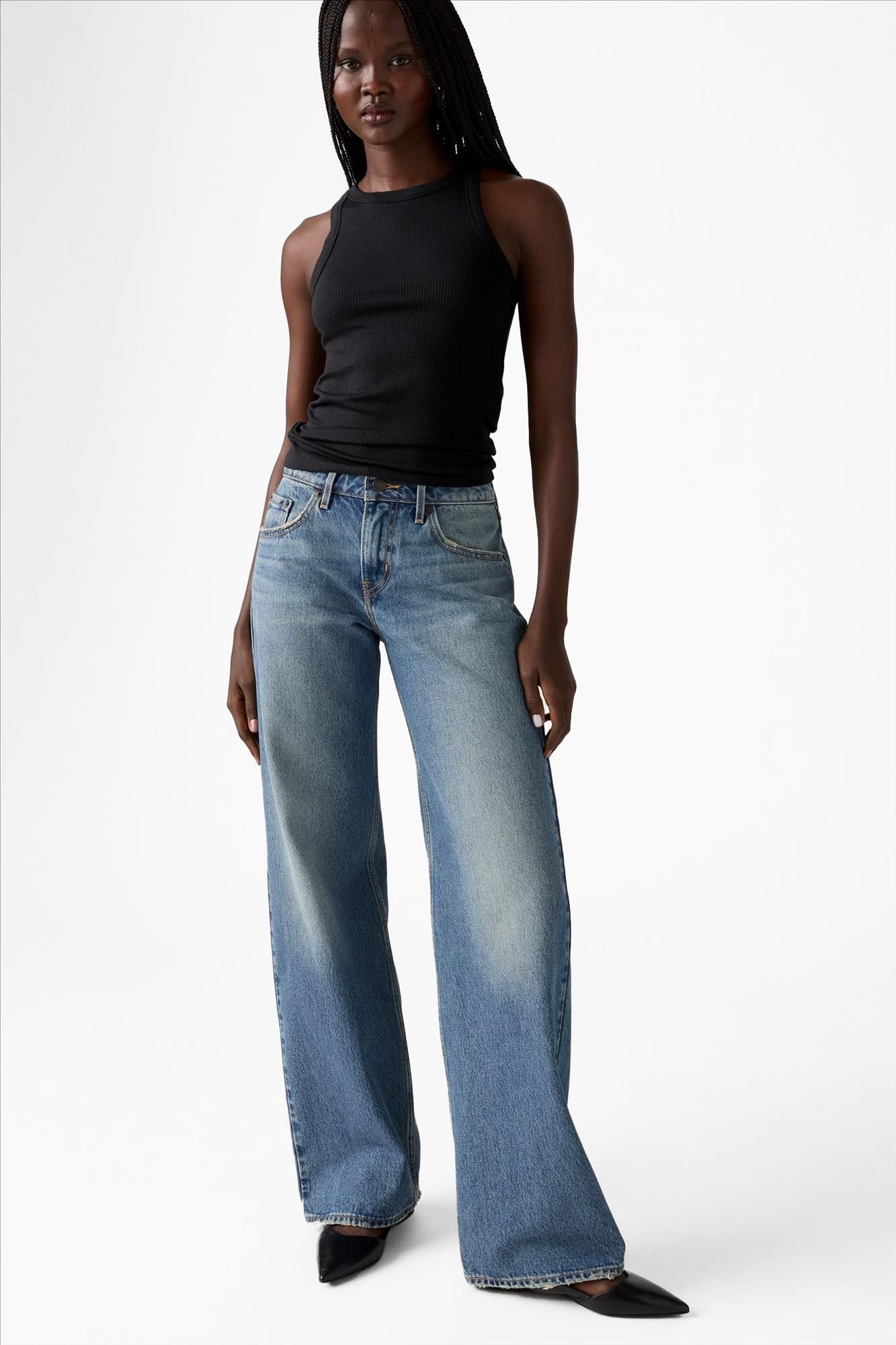 Levi's - Blauwe Low Loose jeans