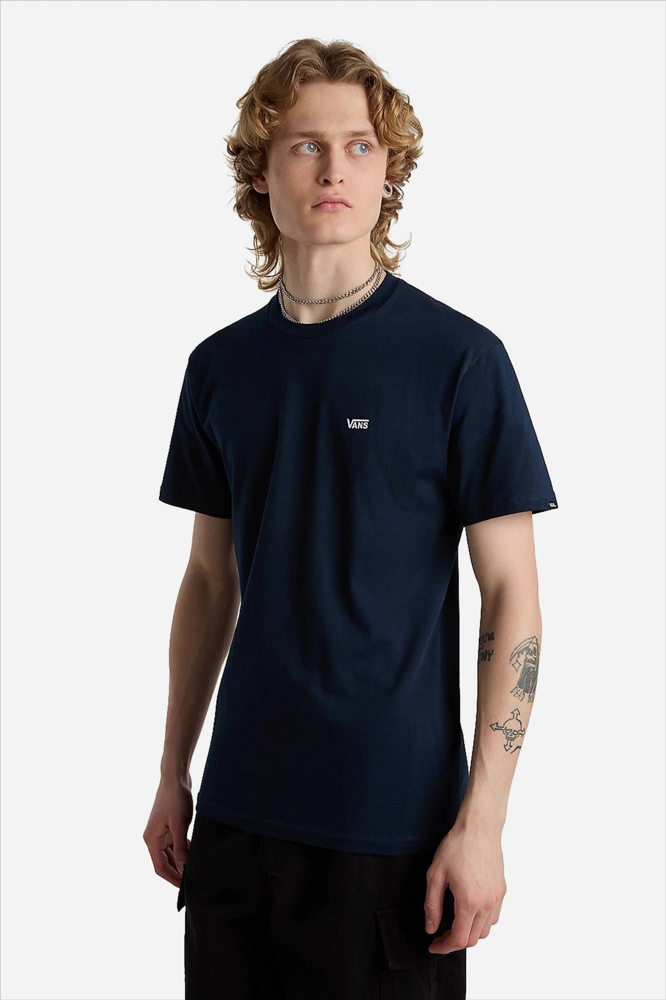 Vans  - Donkerblauwe Left Chest Logo T-shirt