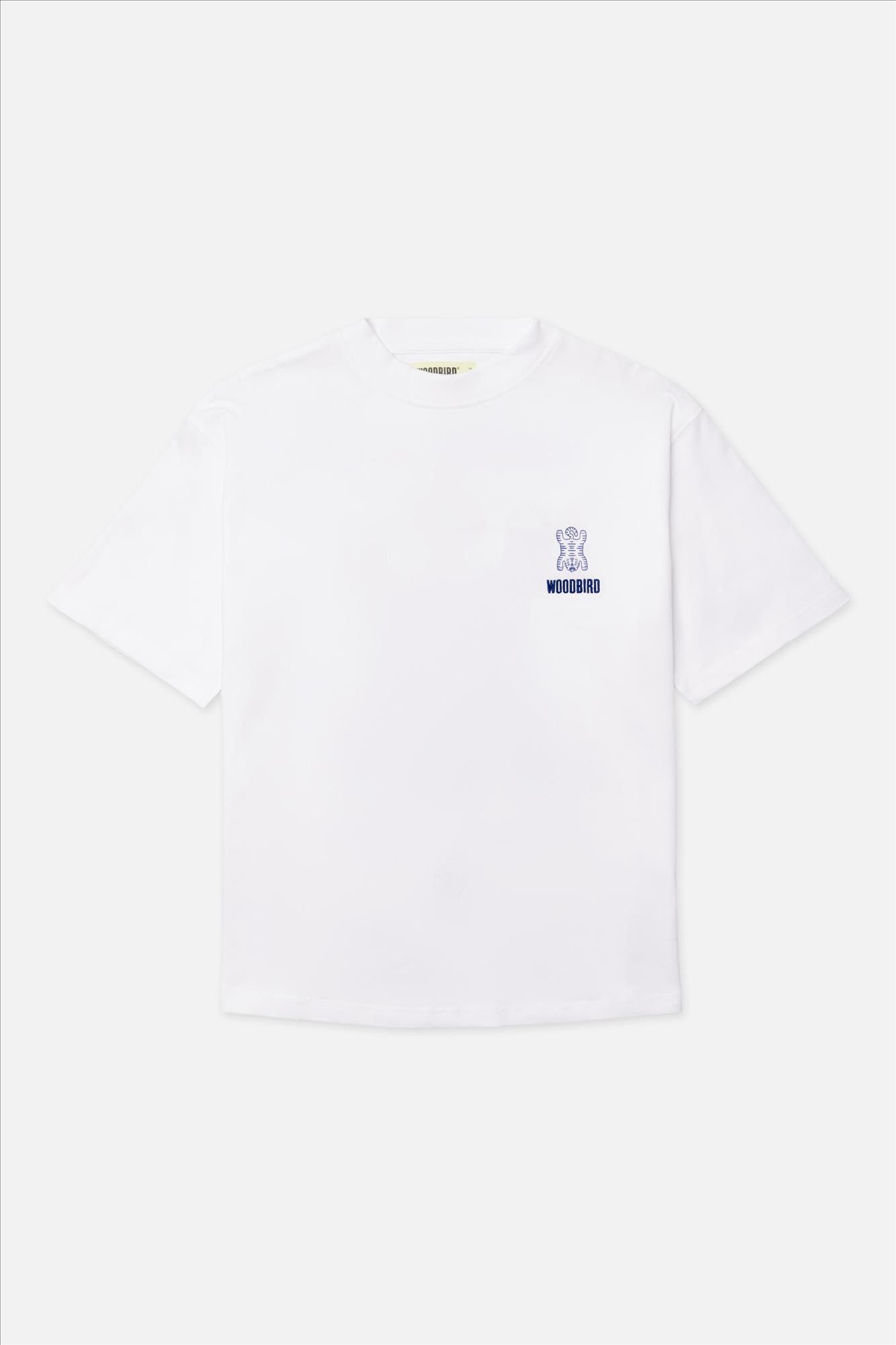 WOODBIRD - Witte Balo Tiger T-shirt