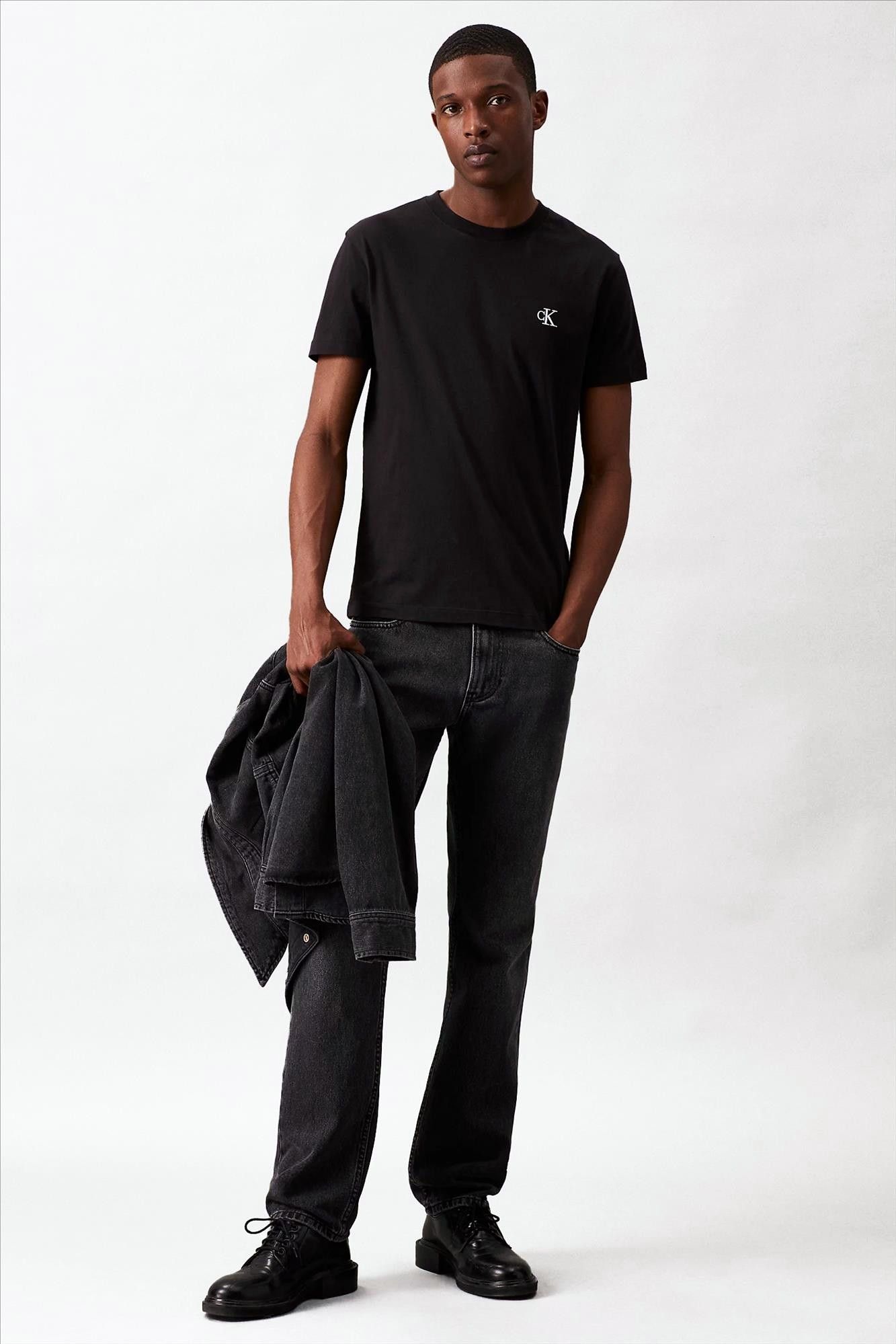 Calvin Klein Jeans - Zwarte CK Icon T-shirt