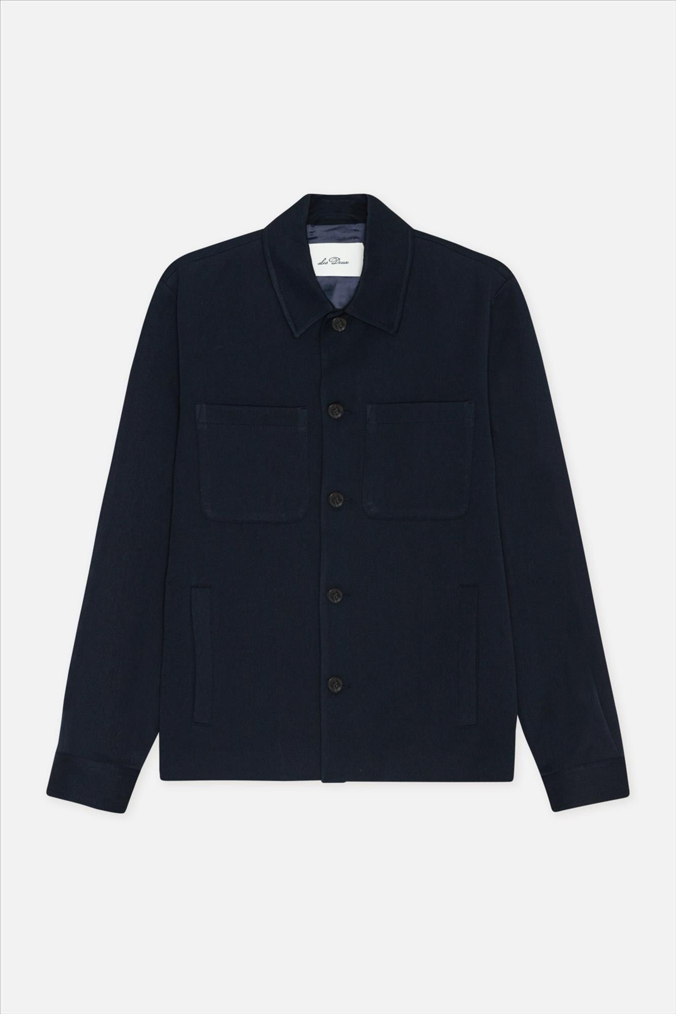 LES DEUX  - Donkerblauw Como Hybrid jasje