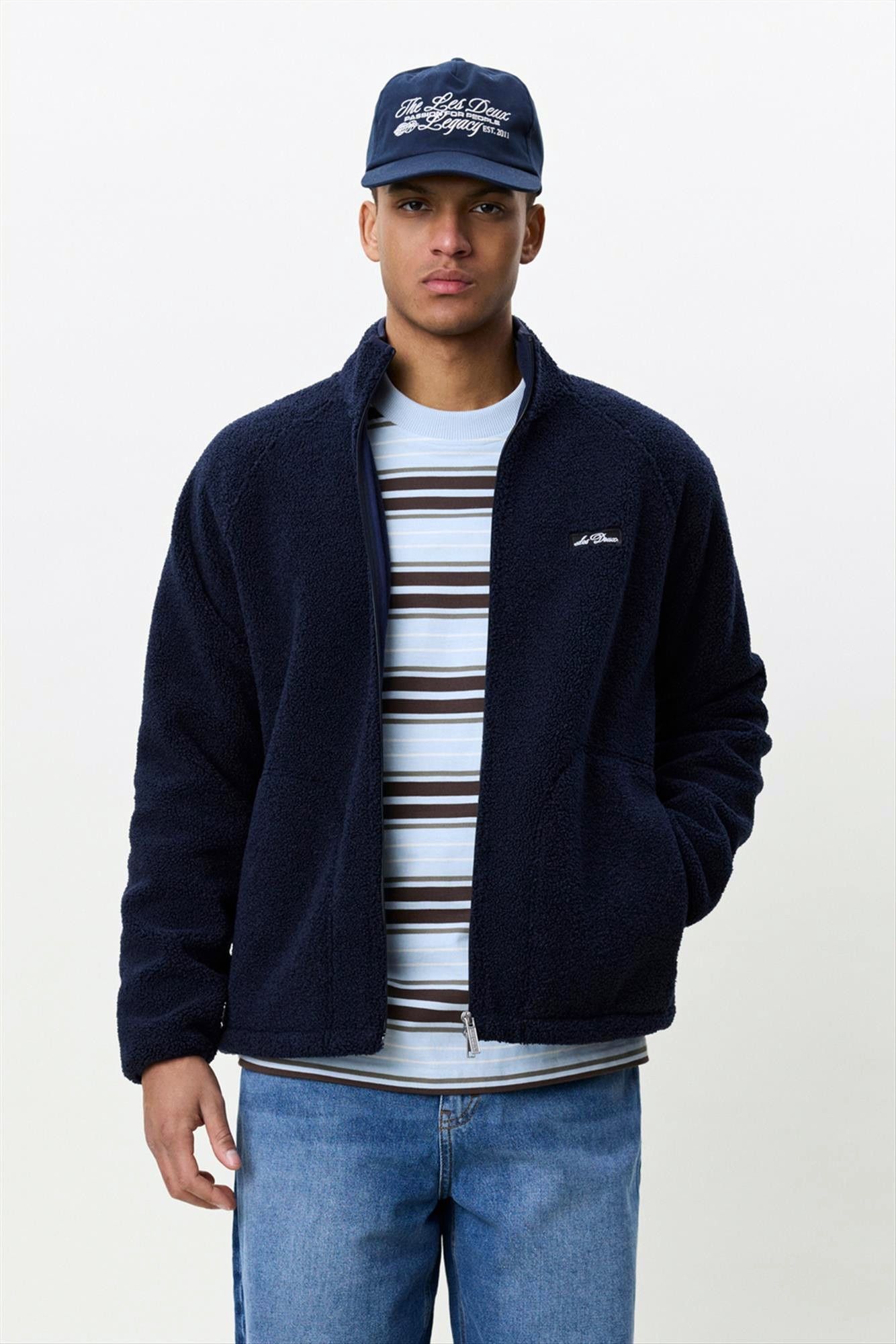 LES DEUX  - Donkerblauw Patch Teddy jasje