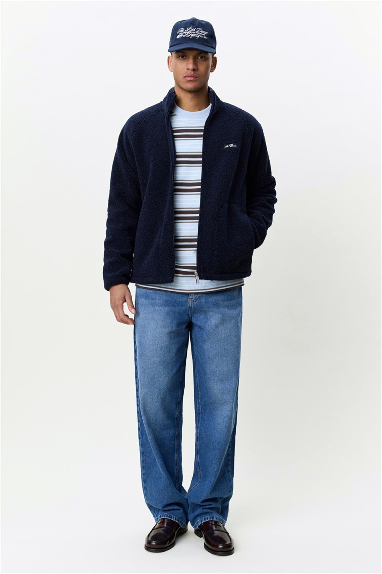 LES DEUX  - Donkerblauw Patch Teddy jasje