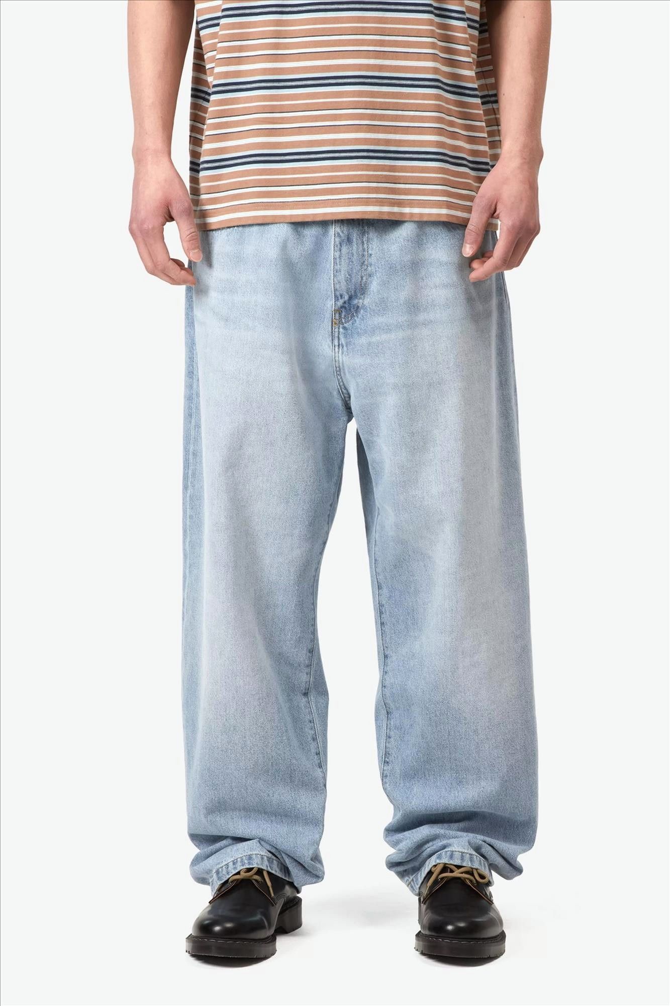 Carhartt WIP - Lichtblauwe Landon loose tapered jeans