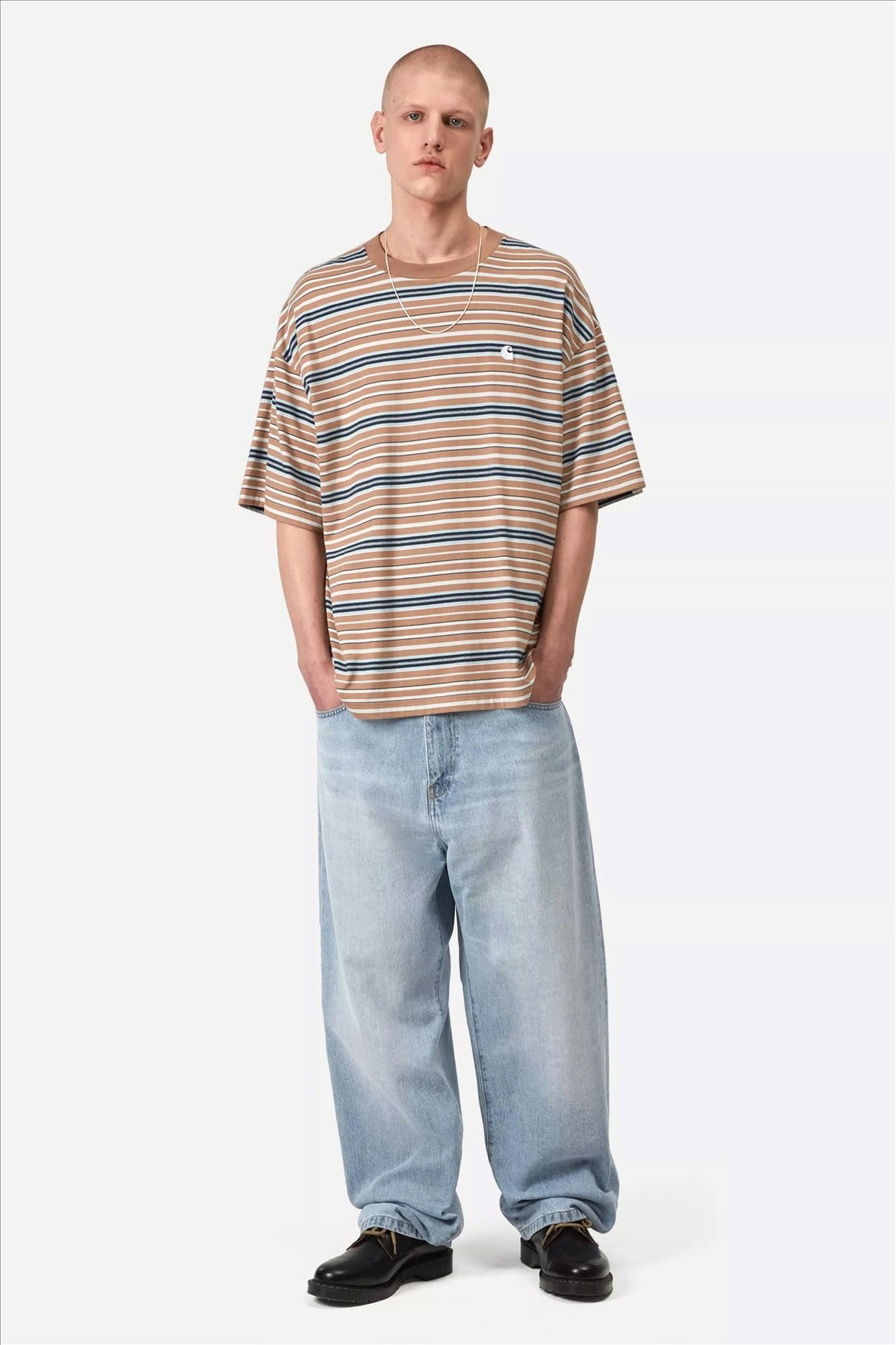 Carhartt WIP - Lichtblauwe Landon loose tapered jeans