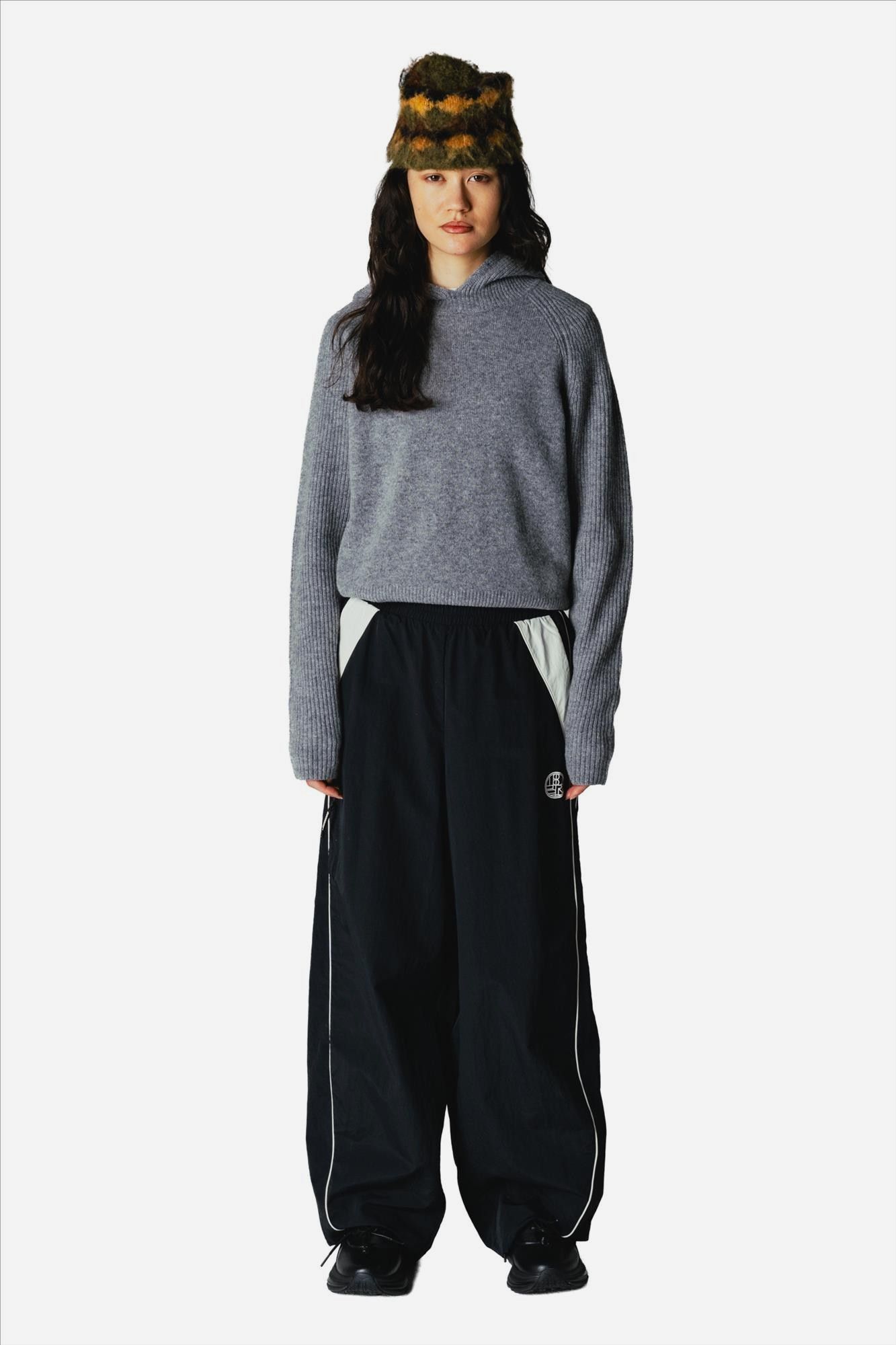 WOODBIRD - Grijze Eve Knit hoodie