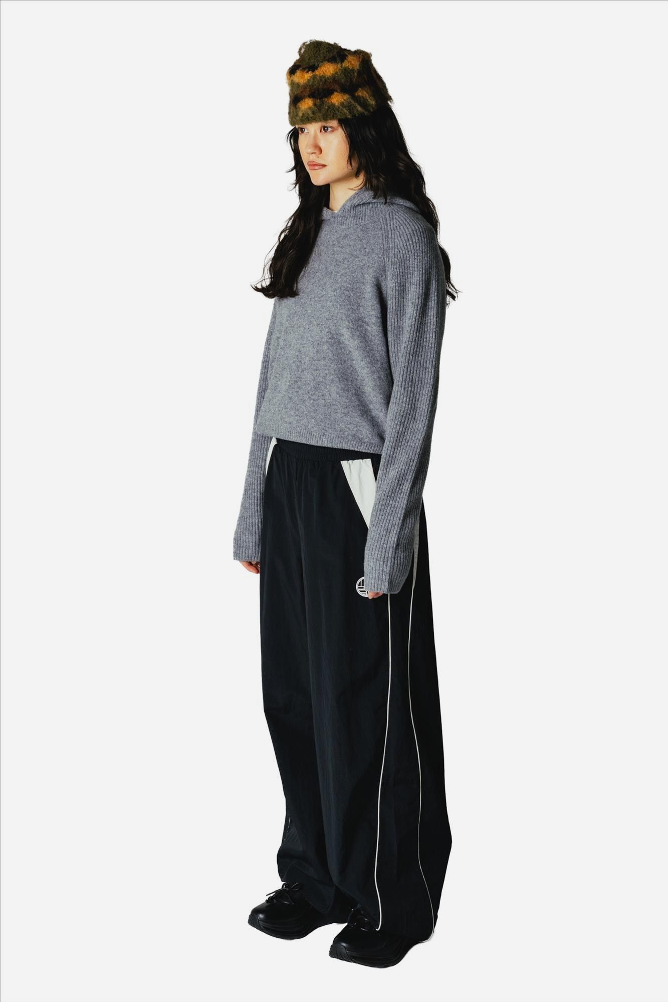 WOODBIRD - Grijze Eve Knit hoodie