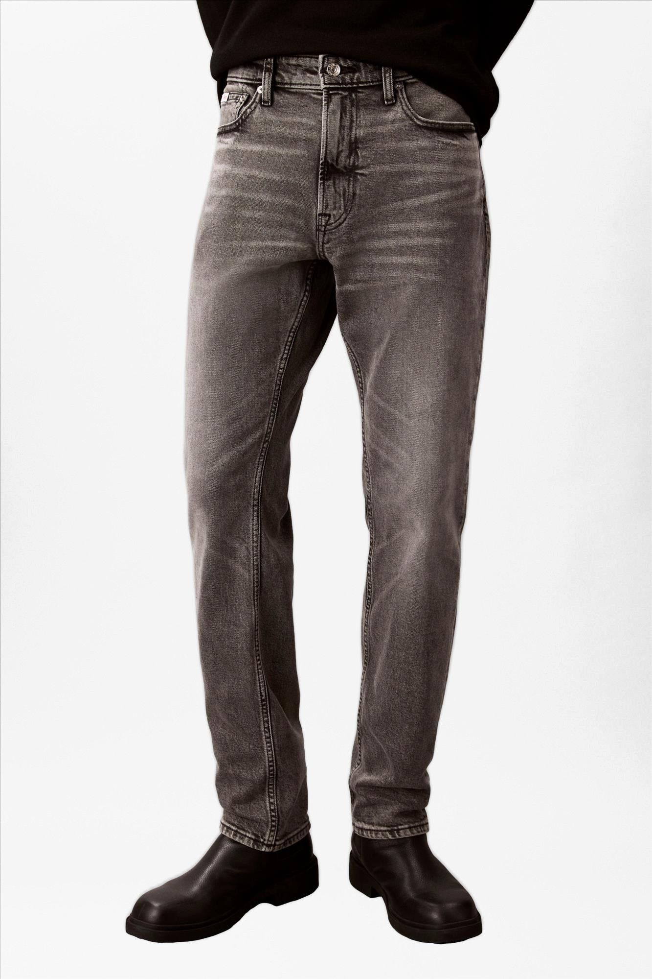 Calvin Klein Jeans - Grijze Pewter Rock slim jeans