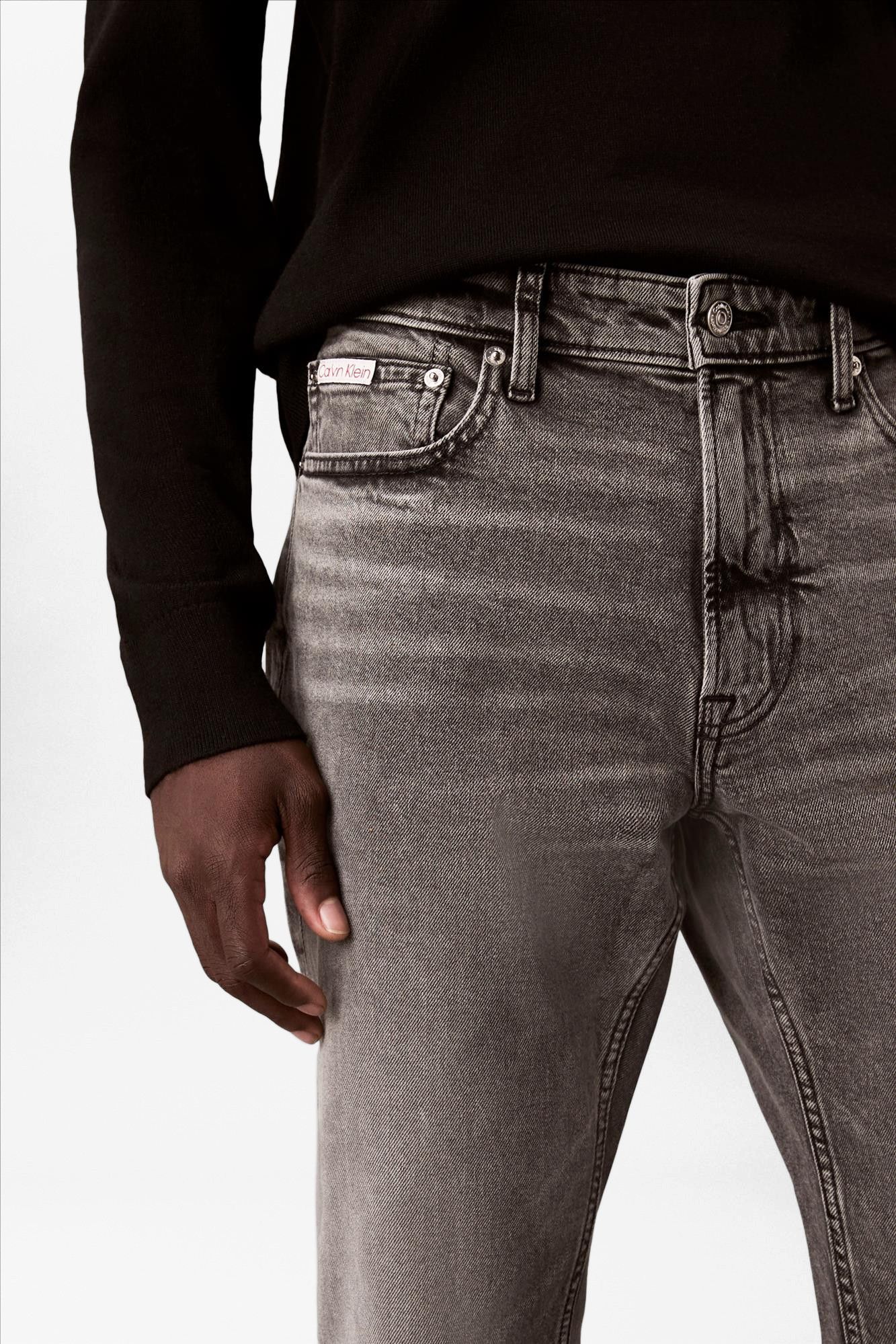Calvin Klein Jeans - Grijze Pewter Rock slim jeans