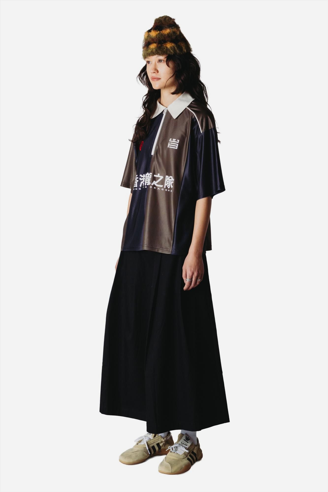 WOODBIRD - Zwarte Mia Pleat Twill rok