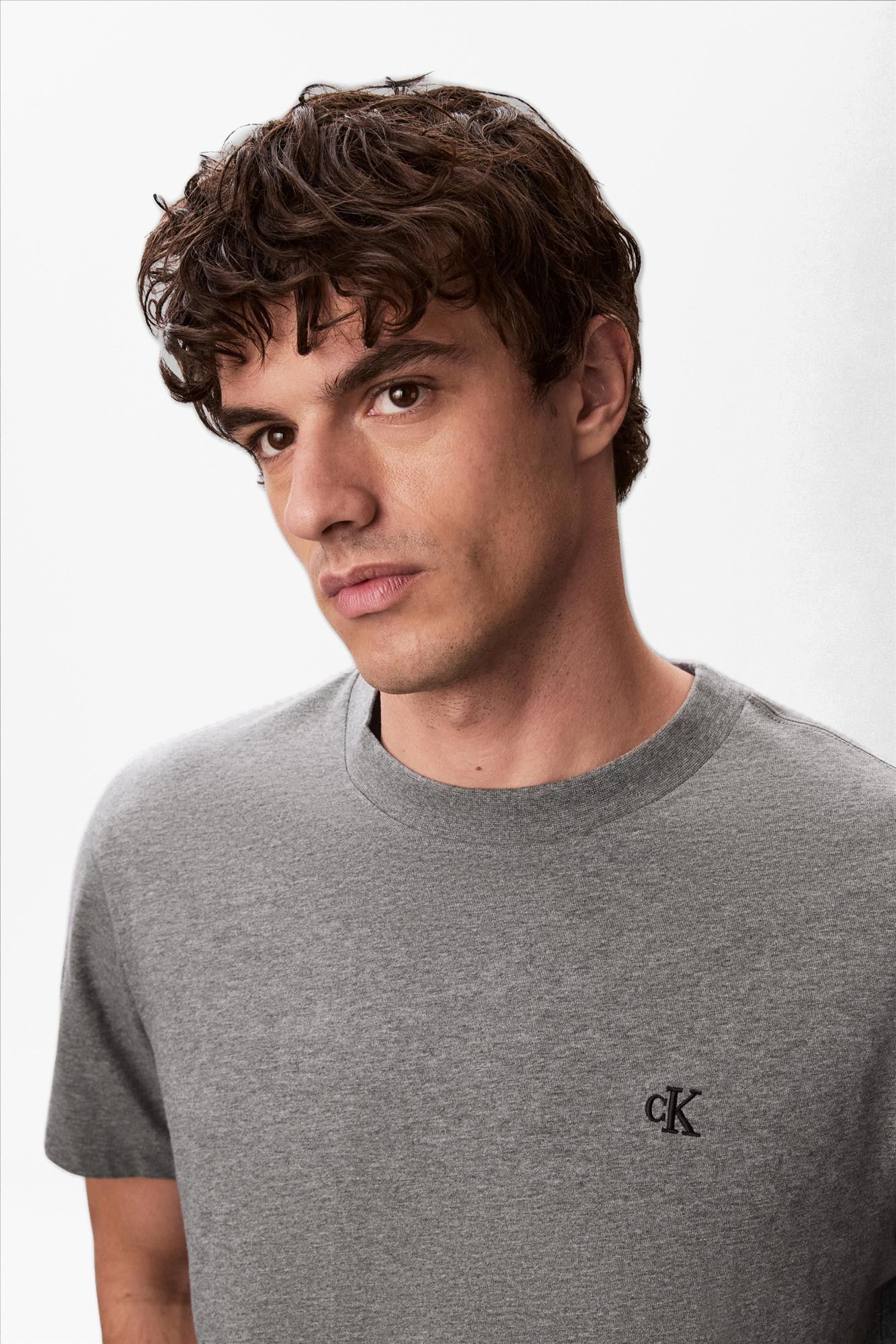 Calvin Klein Jeans - Grijze Monogram T-shirt