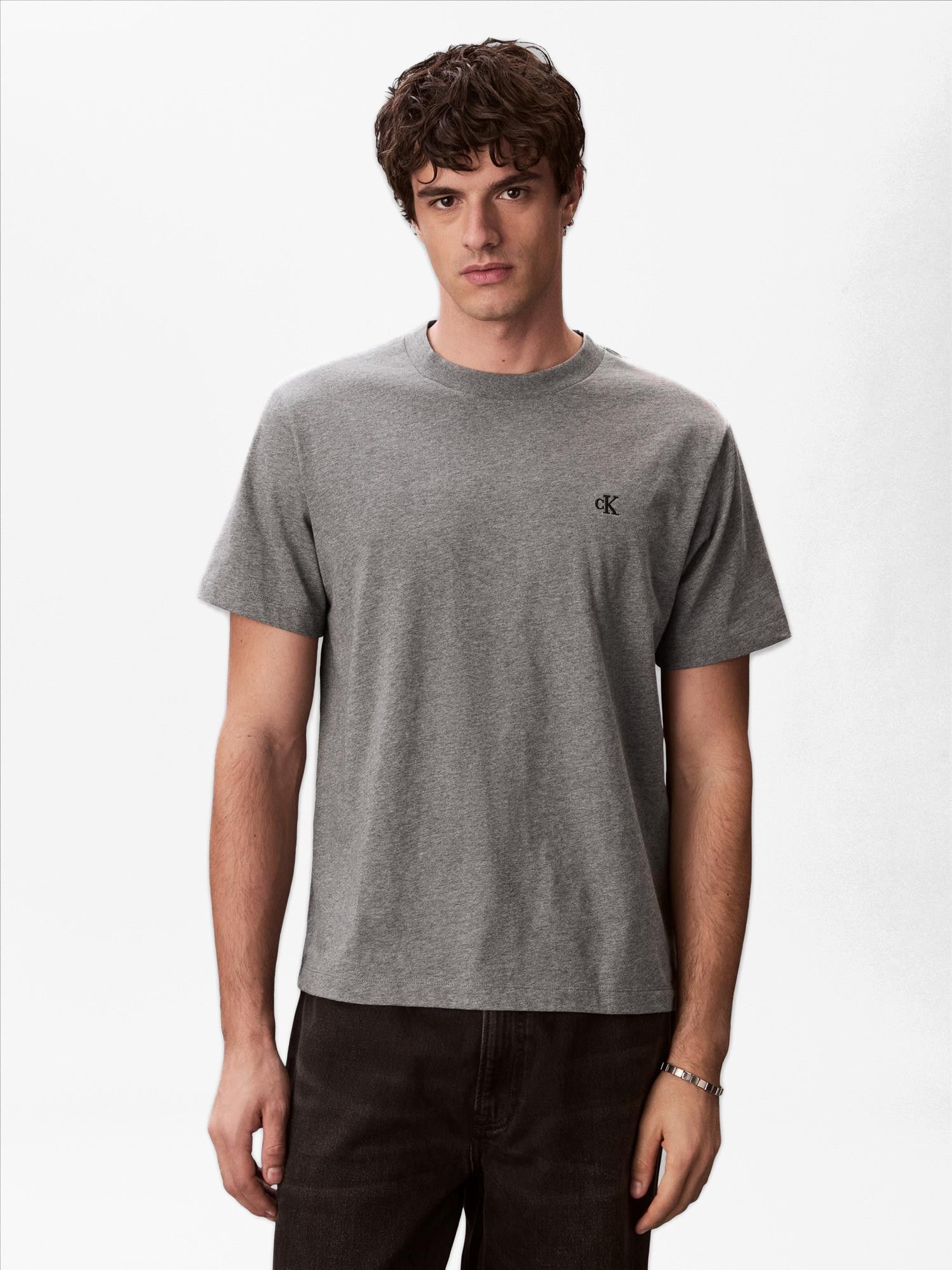 Calvin Klein Jeans - Grijze Monogram T-shirt