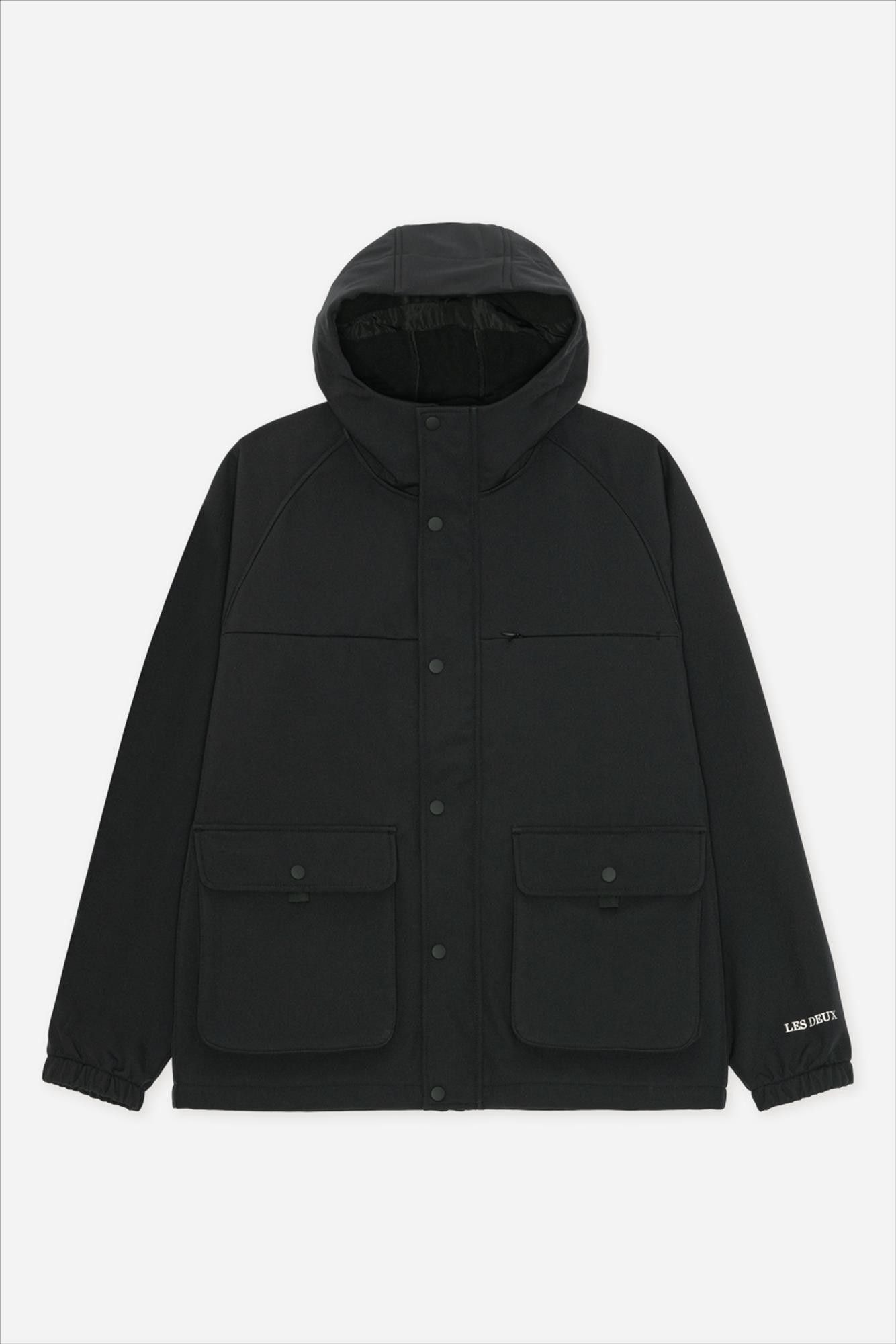 LES DEUX  - Zwarte Shell jacket