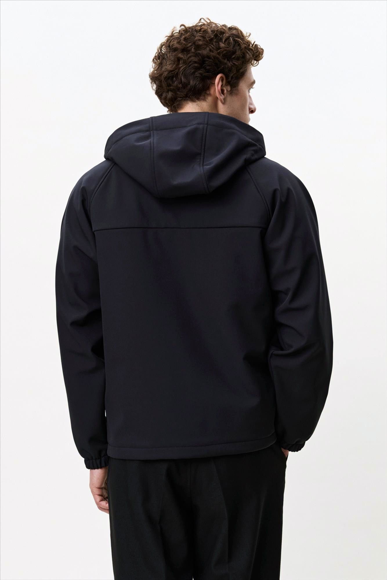LES DEUX  - Zwarte Shell jacket