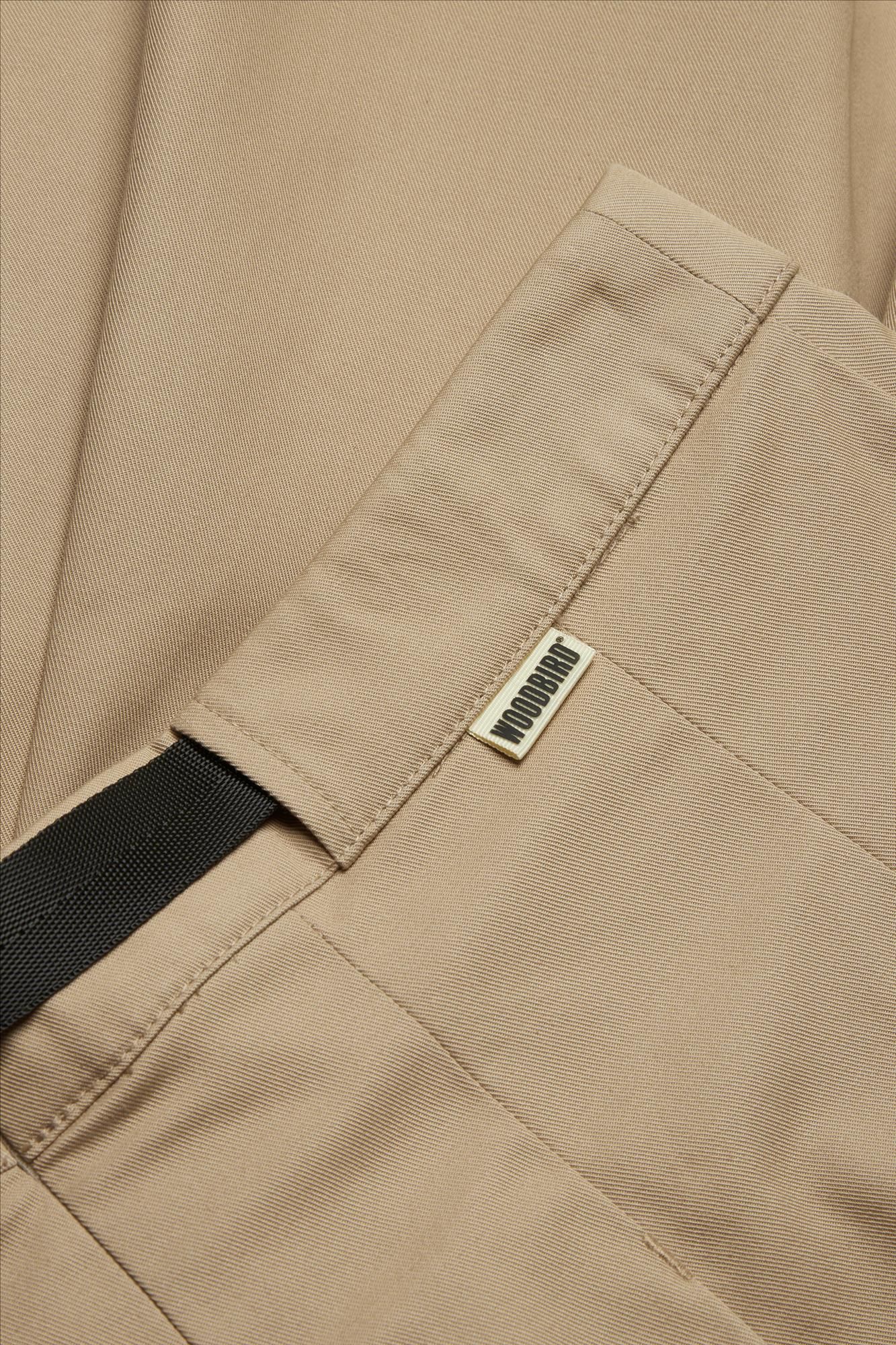 WOODBIRD - Beige Mia Pleat Twill rok
