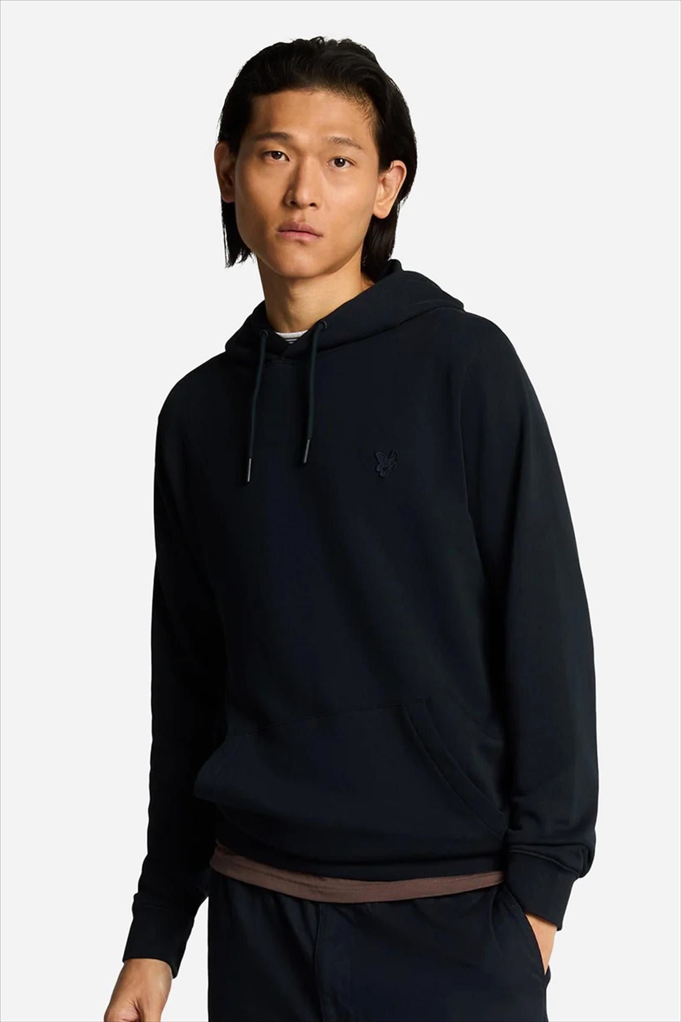 Lyle & Scott - Donkerblauwe Superfine hoodie