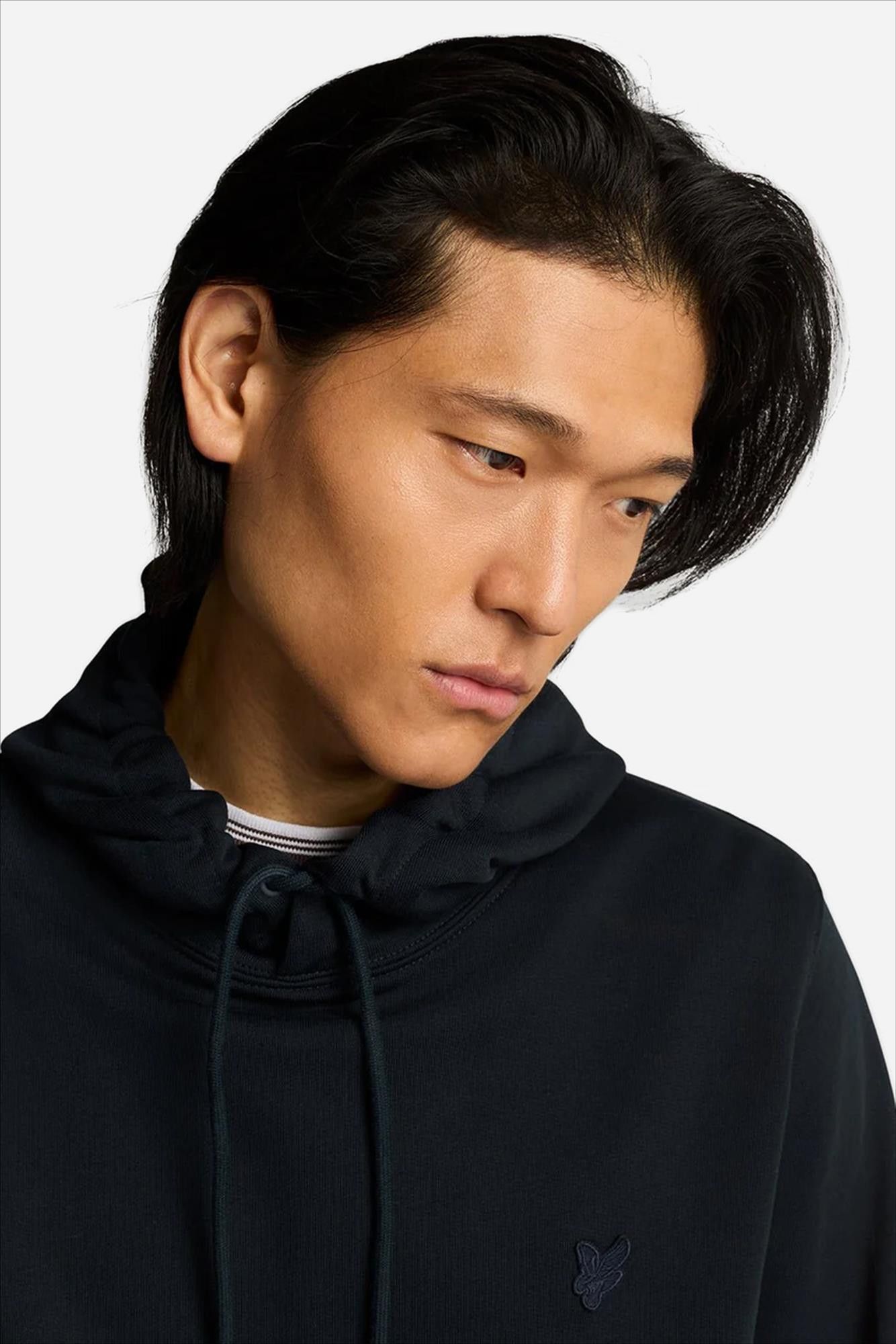 Lyle & Scott - Donkerblauwe Superfine hoodie