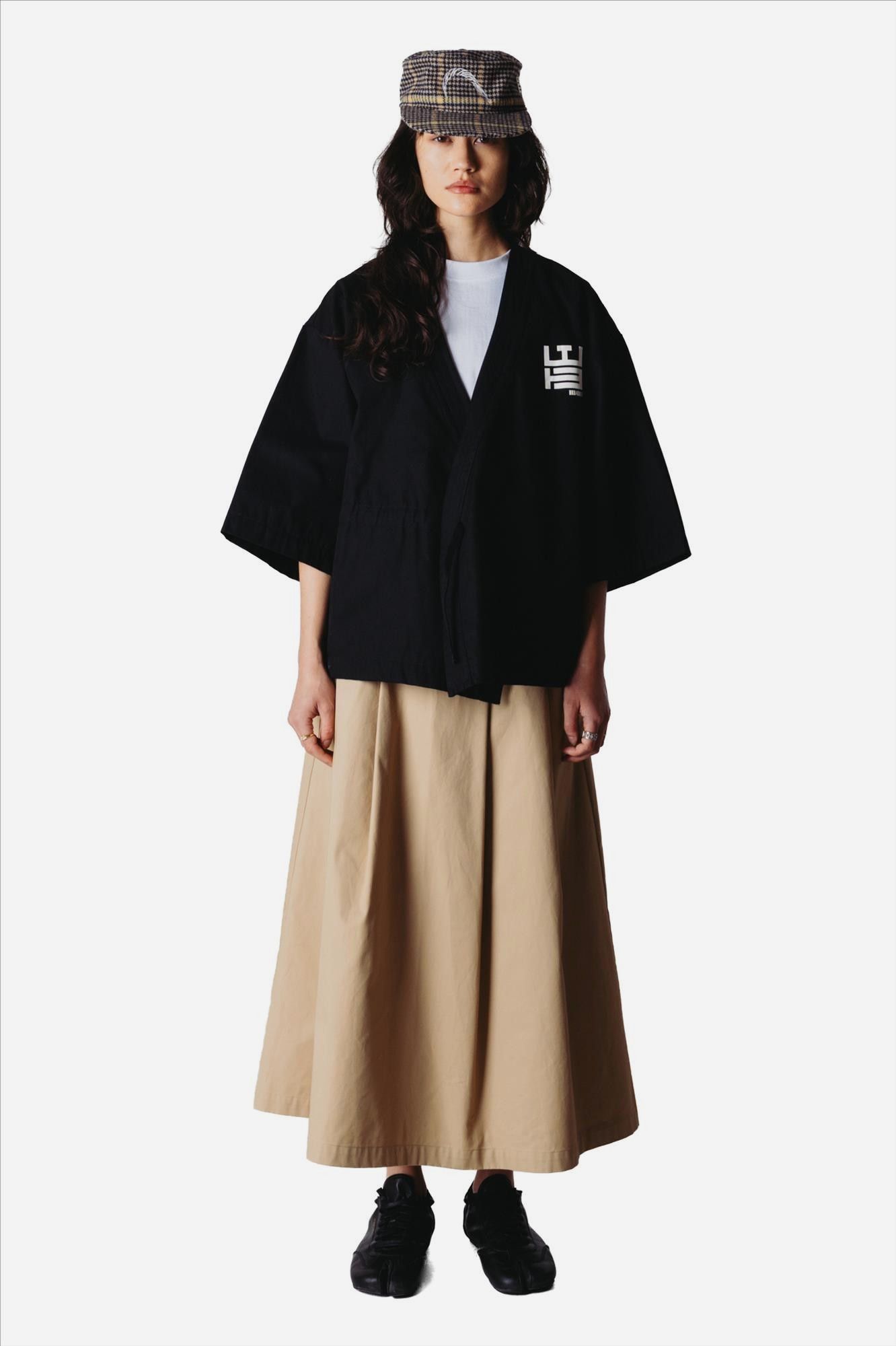 WOODBIRD - Zwart Still kimono jasje